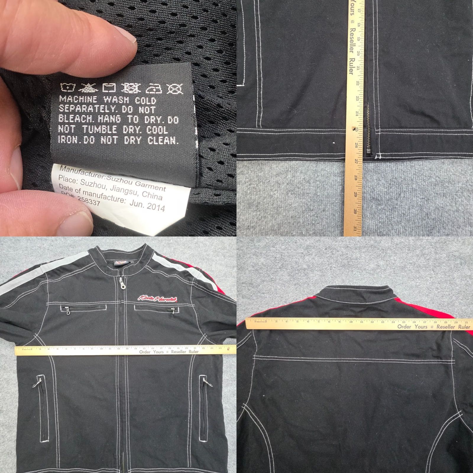 Chase Authentics VINTAGE Kevin Harvick Chase Authentics NASCAR Jacket Size L Black Racer Striped Embroidered Men Regular Band Collar Jacket Size US L / EU 52-54 / 3 - 8 Thumbnail