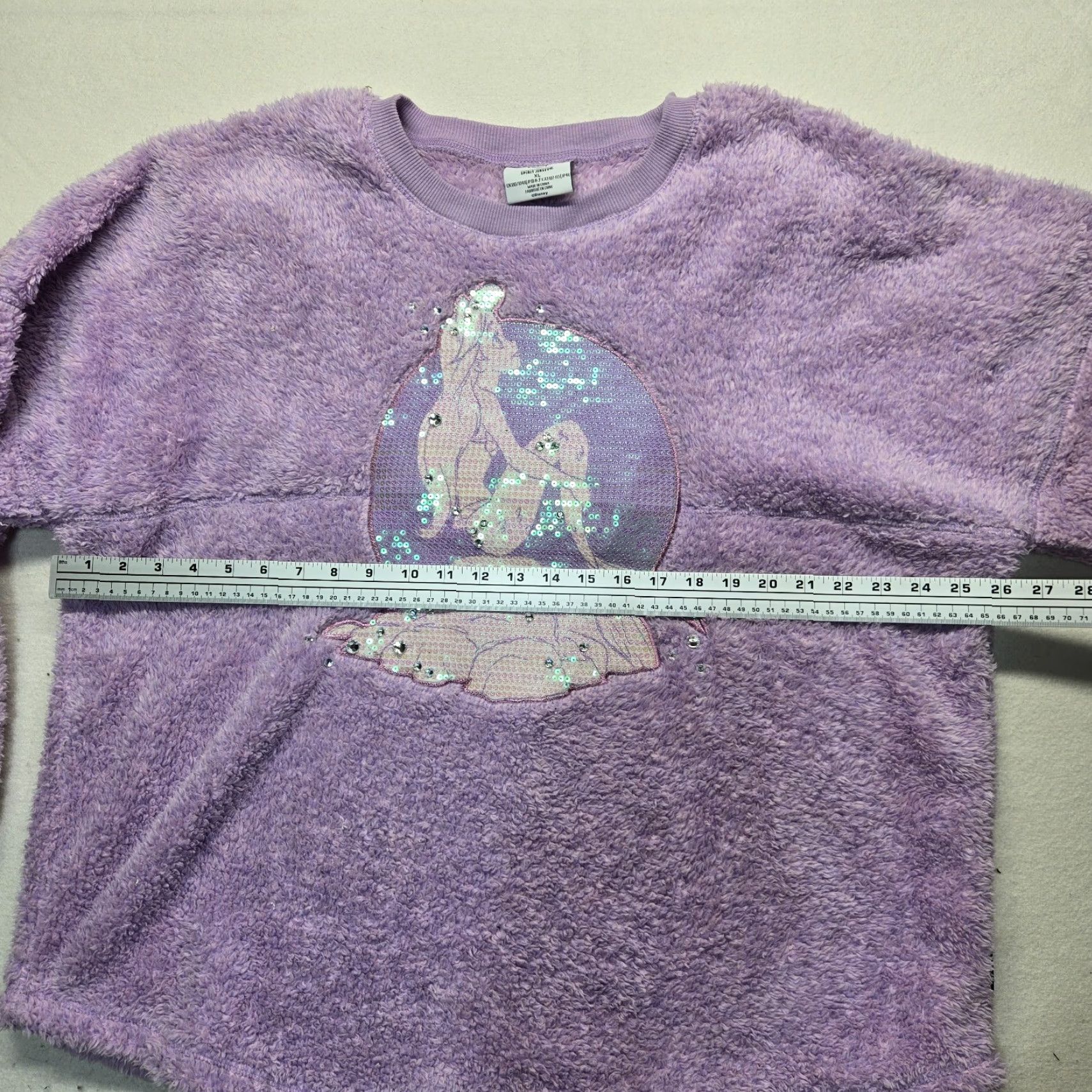 Disney DISNEY The Little Mermaid Anniversary Spirit Jersey Fuzzy Fleece Purple Size XL Size XL / US 12-14 / IT 48-50 - 5 Thumbnail