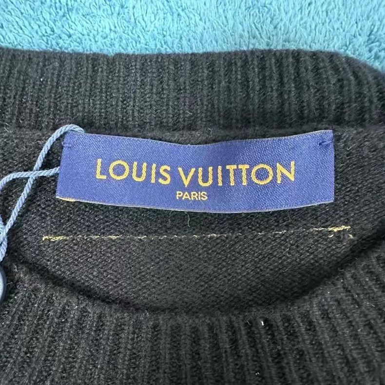 Louis Vuitton Louis Vuitton SS23 logo cuffs knitted cashmere sweater long Size US XL / EU 56 / 4 - 3 Thumbnail