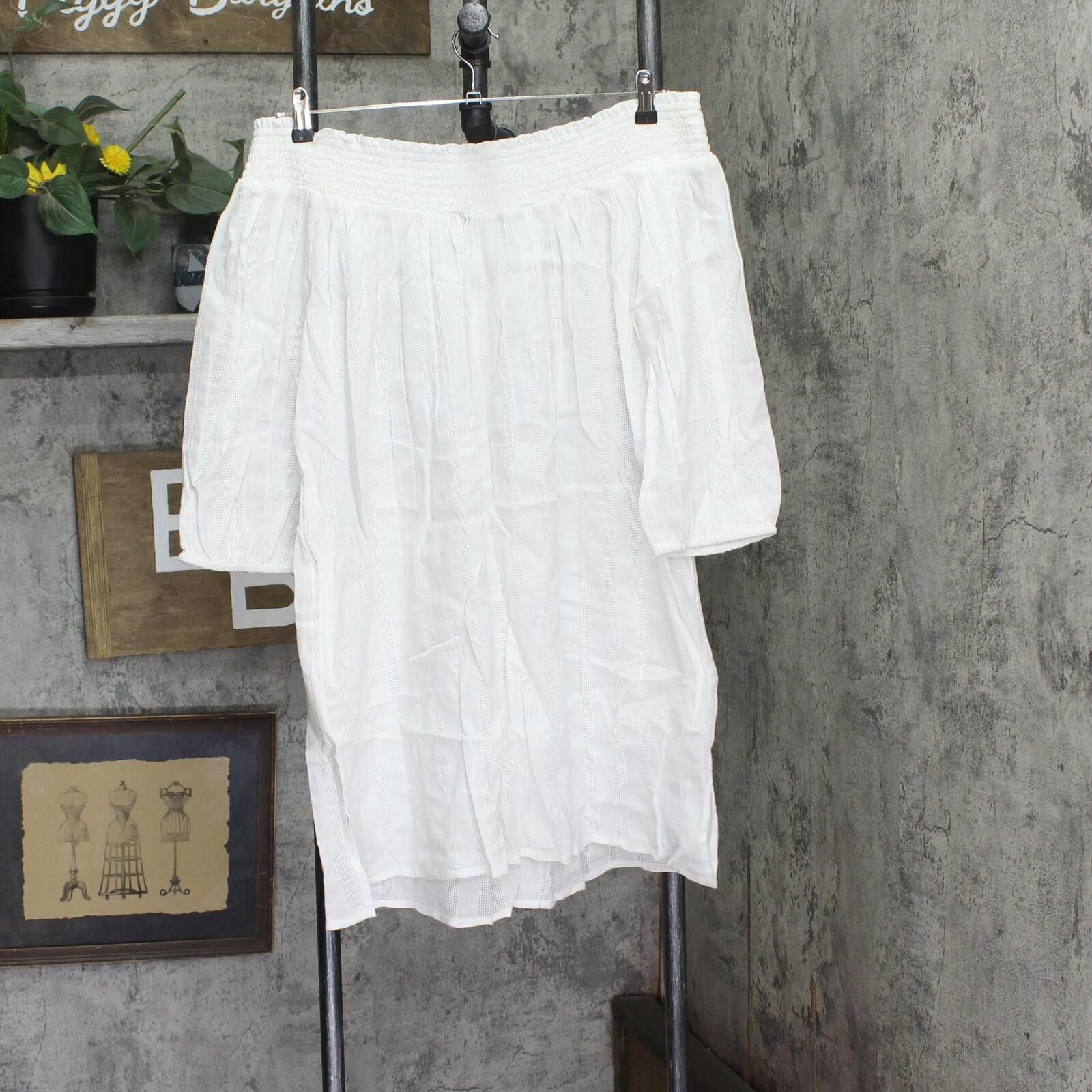 Lauren Ralph Lauren Nwt Lauren Ralph Lauren White Off The Shoulder Dress 2x Size XXL / US 16-18 / IT 52-54 - 2 Thumbnail
