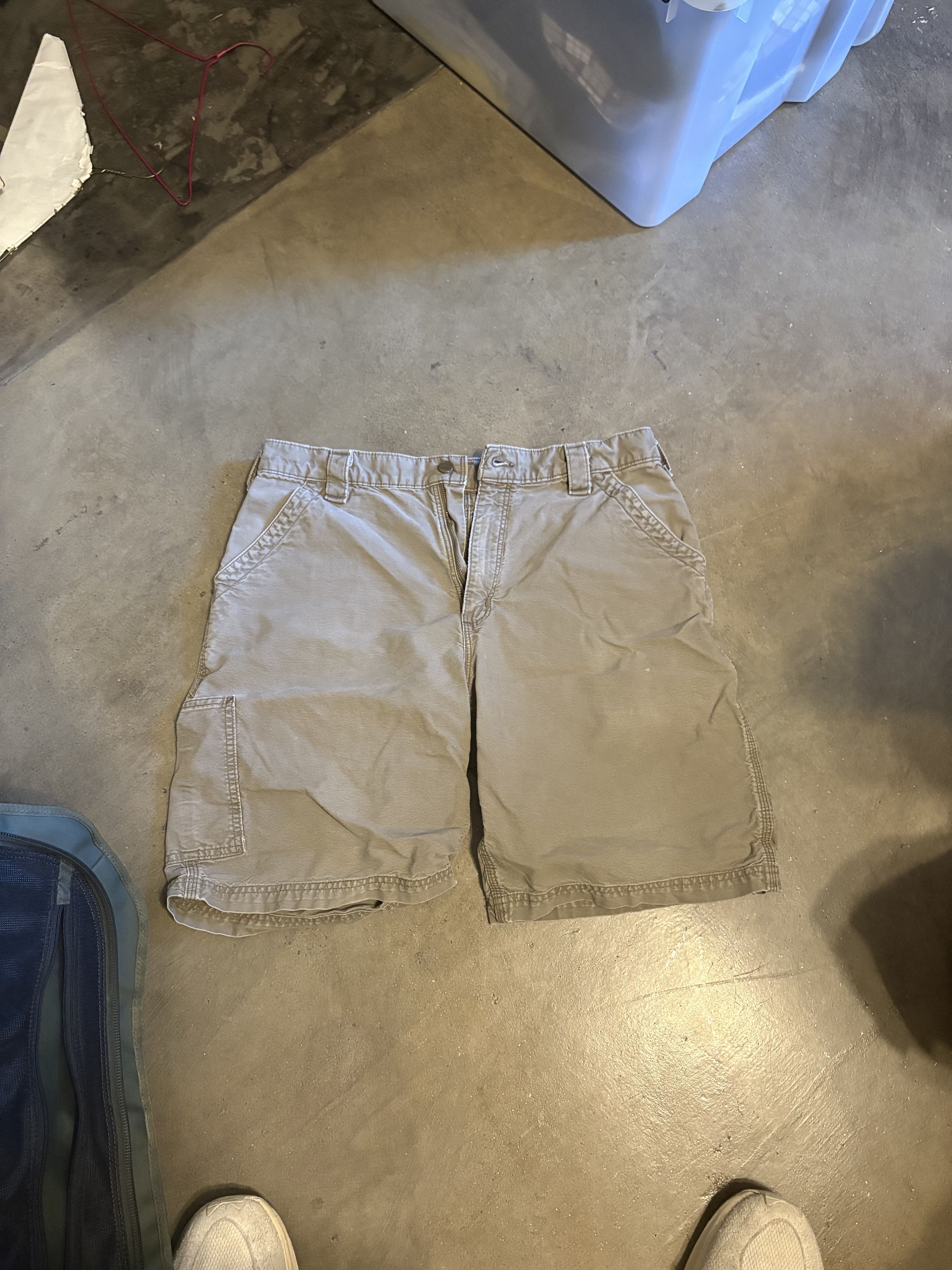 Carhartt Carhartt B147 Loose Fit Work Shorts – Light Brown (36) Size US 36 / EU 52 - 1 Thumbnail