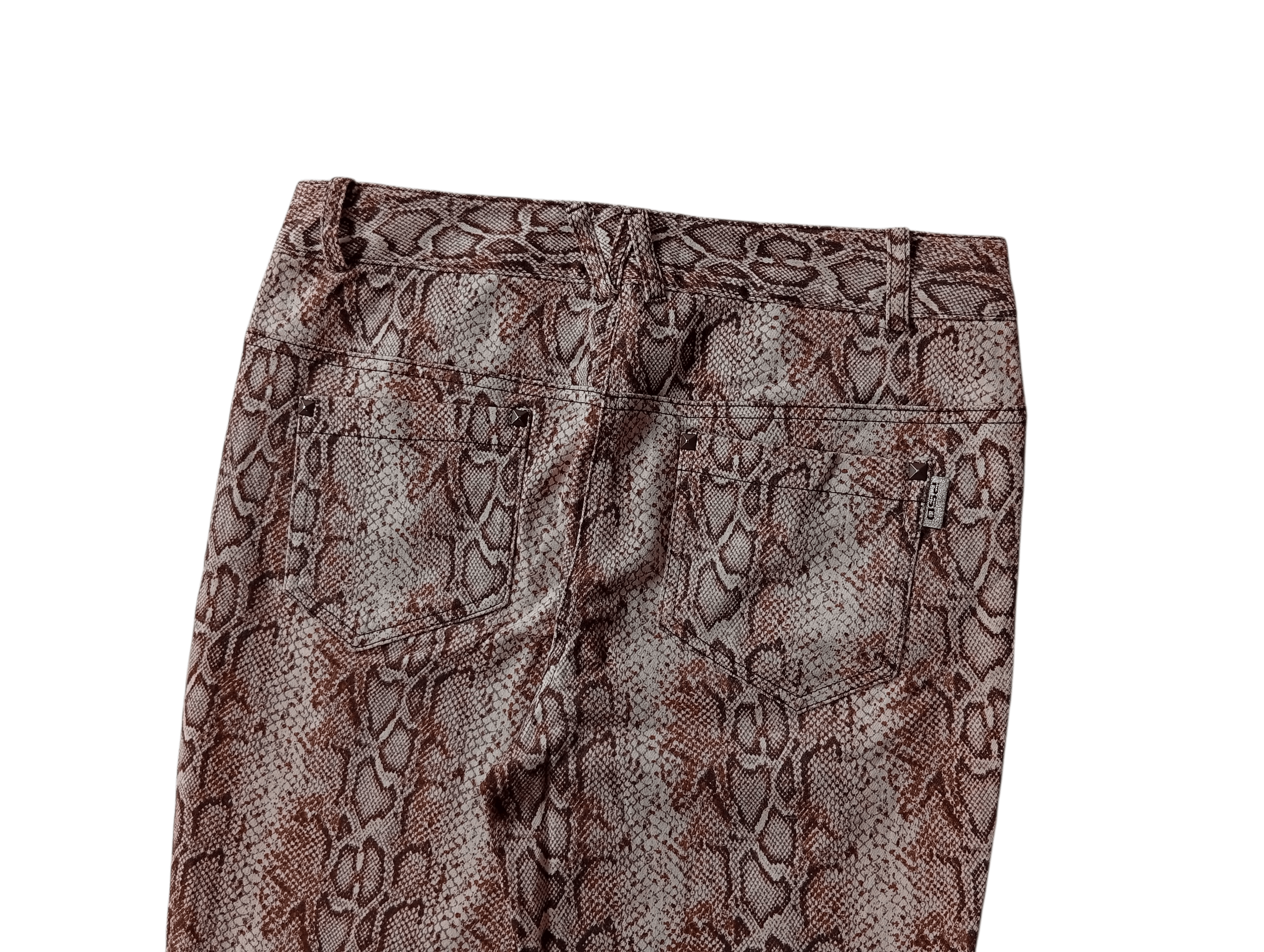 Japanese Brand Pasardi zip python snake skinny pants Size 28" / US 6 / IT 42 - 7 Thumbnail