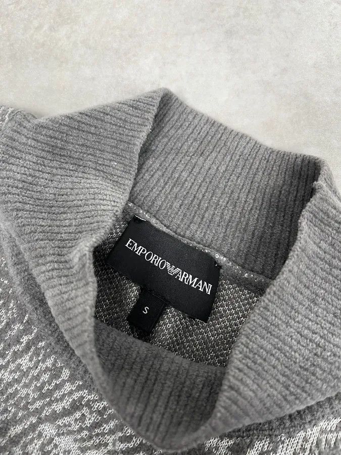 Emporio Armani SS2020 Emporio Armani Grey Contemporary Turtleneck Size US M / EU 48-50 / 2 - 8 Thumbnail