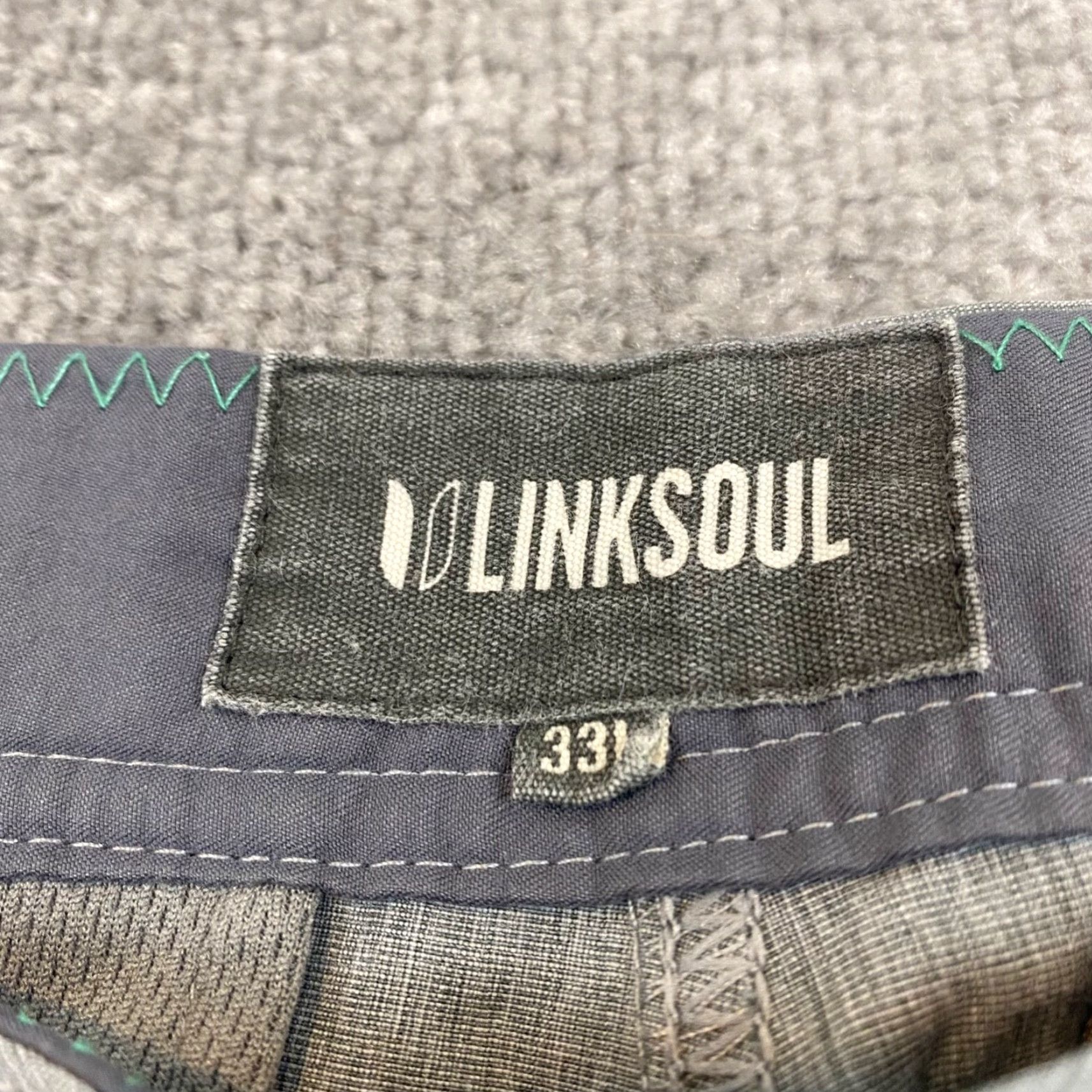 Vintage Linksoul Pants Mens 34x33 Gray Khaki Straight Leg Performance Stretch Golf 52582 Size US 34 / EU 50 - 2 Thumbnail