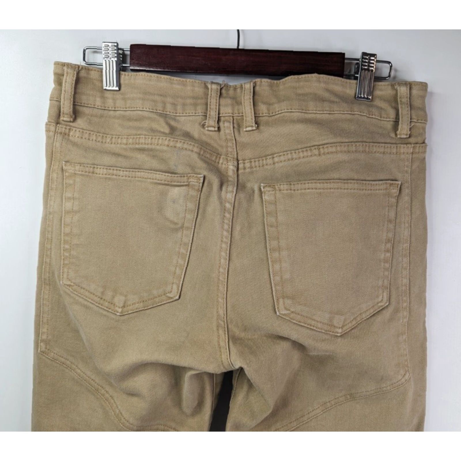 Forever 21 FOREVER 21 Jeans Men Denim Beige Slim Skinny Distressed 5-Pocket Design Beiges Size 32x30 Size US 32 / EU 48 - 6 Thumbnail