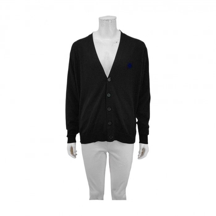Loewe LOEWE Men's Black Wool Short Cardigan Size US L / EU 52-54 / 3 - 1 Thumbnail