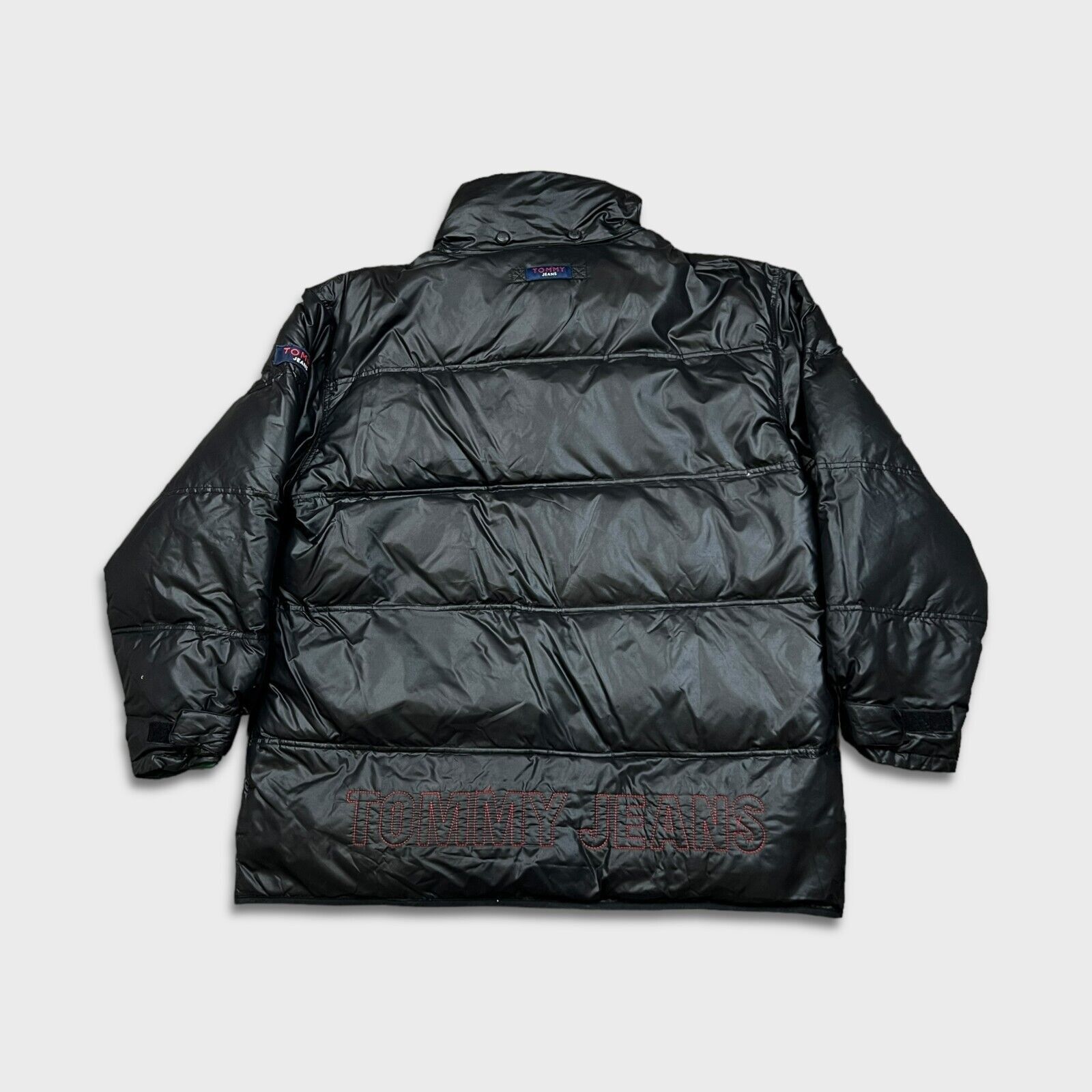 Tommy Hilfiger × Vintage Tommy Hilfiger Jacket Mens Large Black Zip Puffer Down Coat Size US L / EU 52-54 / 3 - 5 Thumbnail