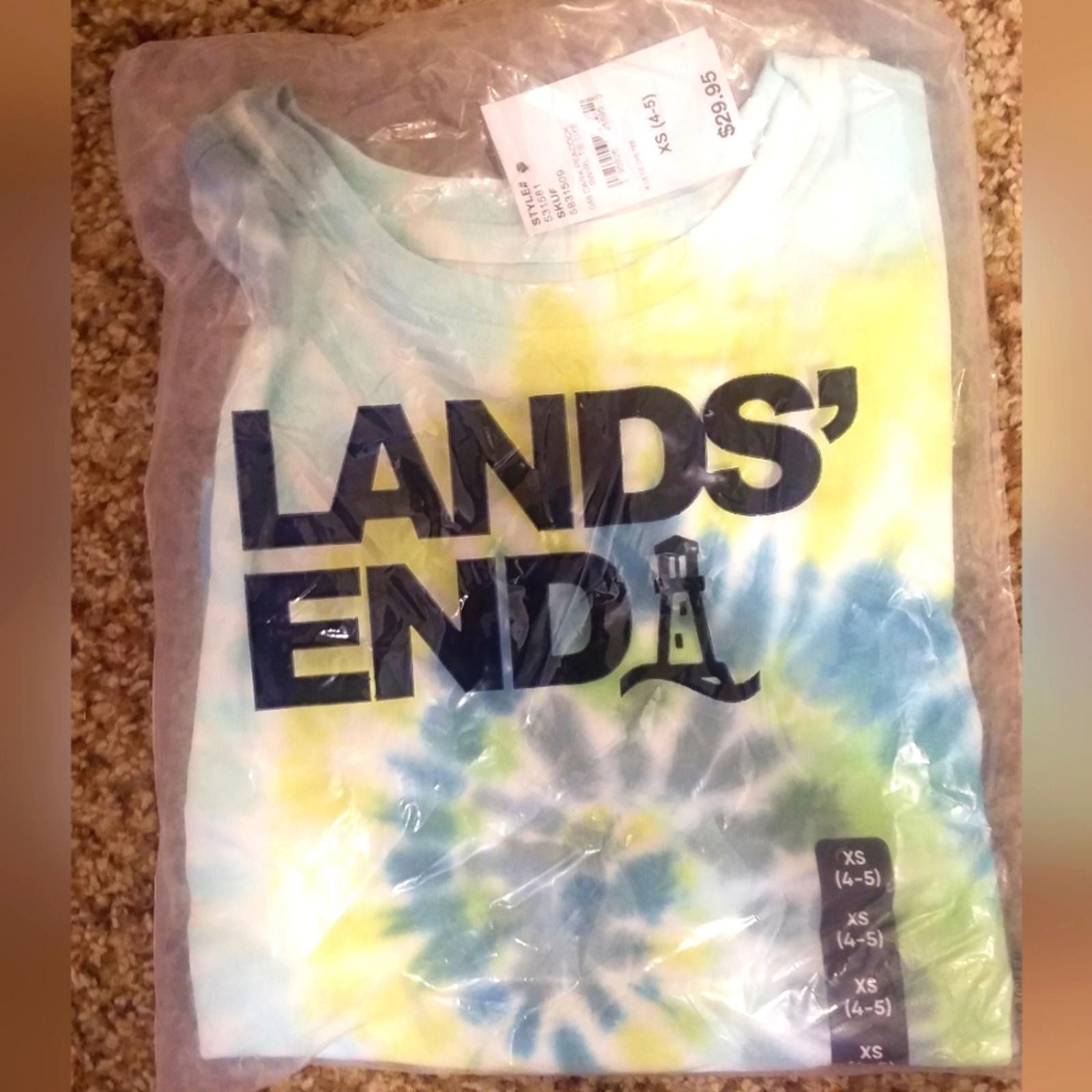 Lands' End NWT Lands' End Tie-Dye T-Shirt XS Size US XS / EU 42 / 0 - 1 Thumbnail
