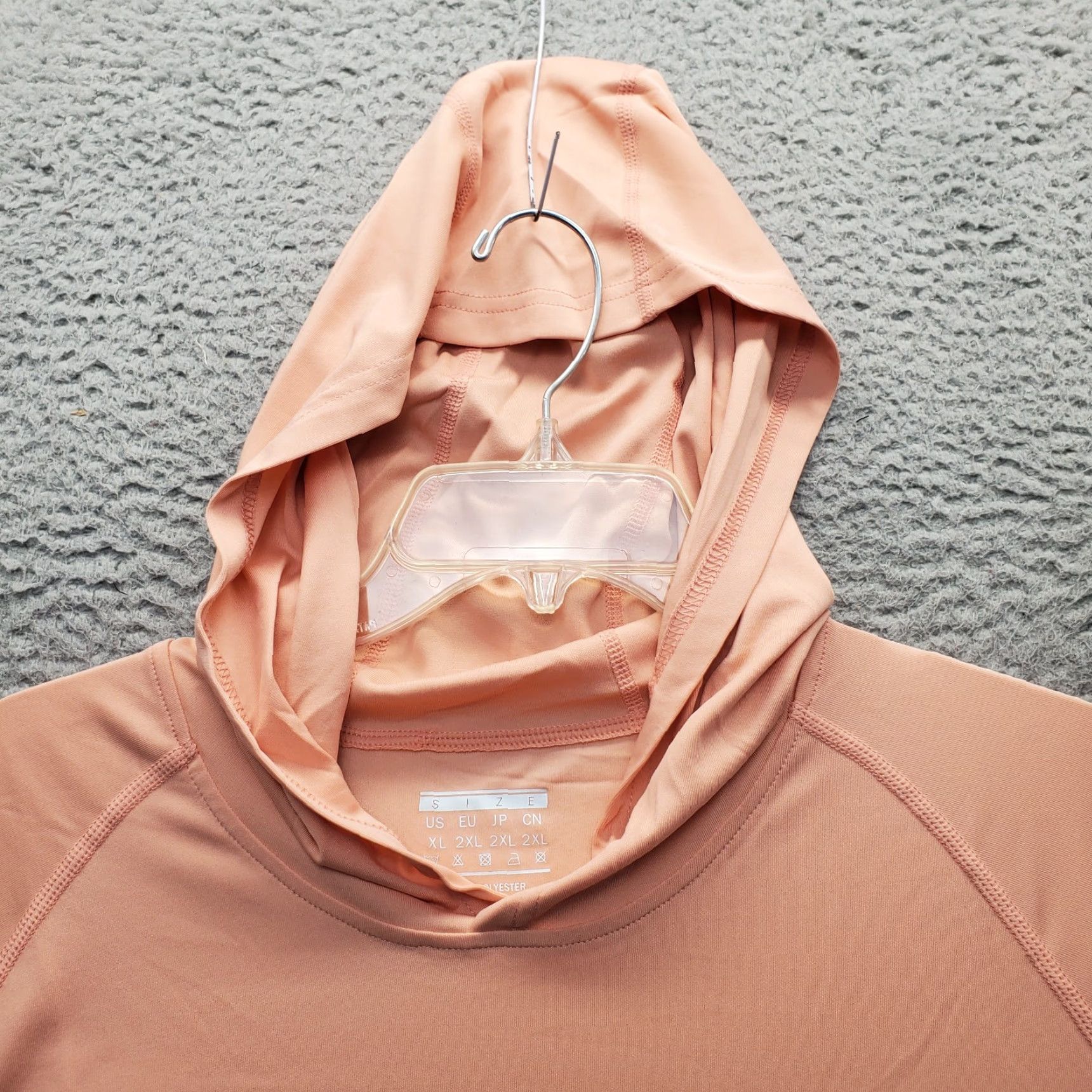 Vintage Magcomsen Golf Hoodie Mens XL Salmon Thumb Hole Sleeve Stretch Pullover UPF 50+ Hoodie Mens XL Salmon Stretch Breathable Hooded Pullover Golf Shirt Size US XL / EU 56 / 4 - 5 Thumbnail