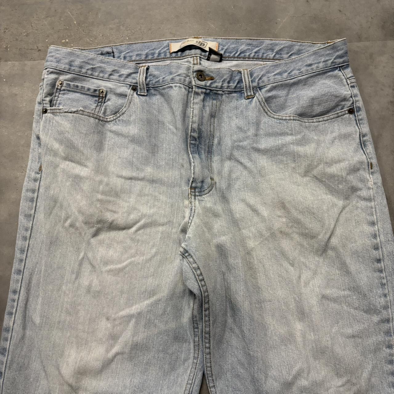 Japanese Brand × Vintage Crazy Vintage Y2K/2000s Baggy Light Wash Skater Denim Jeans! Size US 40 / EU 56 - 5 Thumbnail