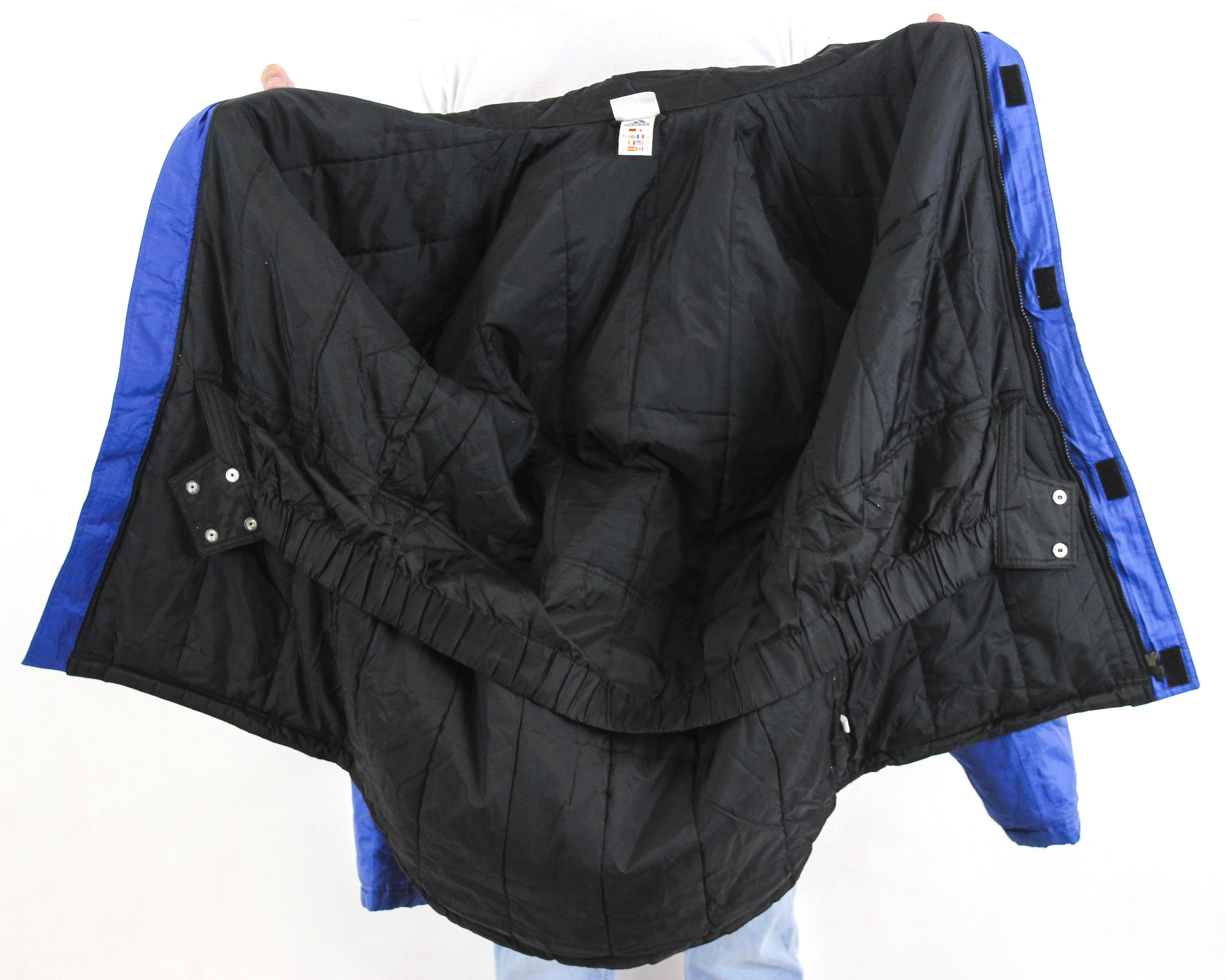Adidas × Vintage Men L Insulated Jacket Coat Football UK 42/44 Soccer Bench Size US L / EU 52-54 / 3 - 7 Thumbnail