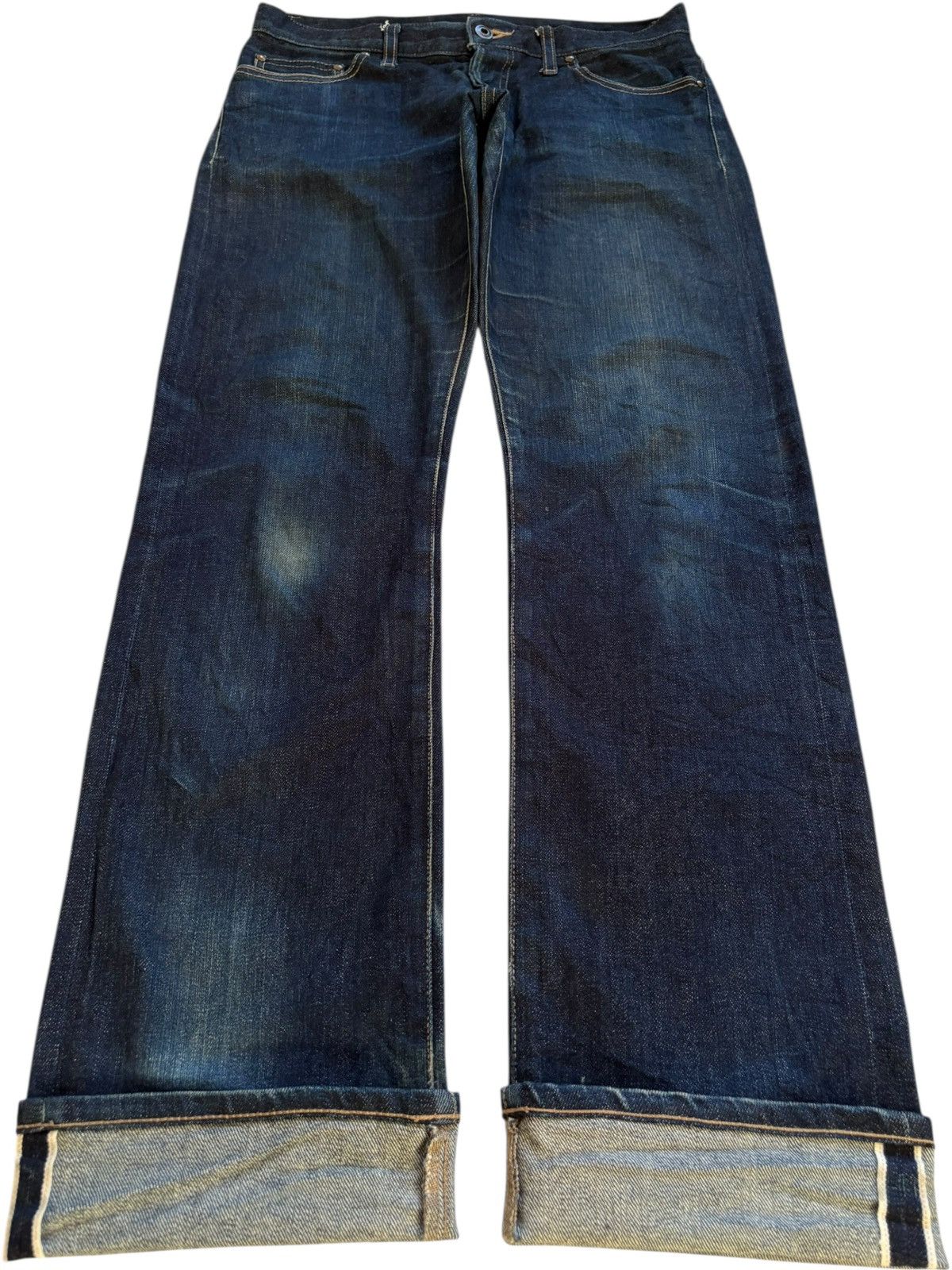 Shellac Vintage Shellac Selvedge Raw Denim Style Button Fly Jeans Size US 32 / EU 48 - 1 Thumbnail