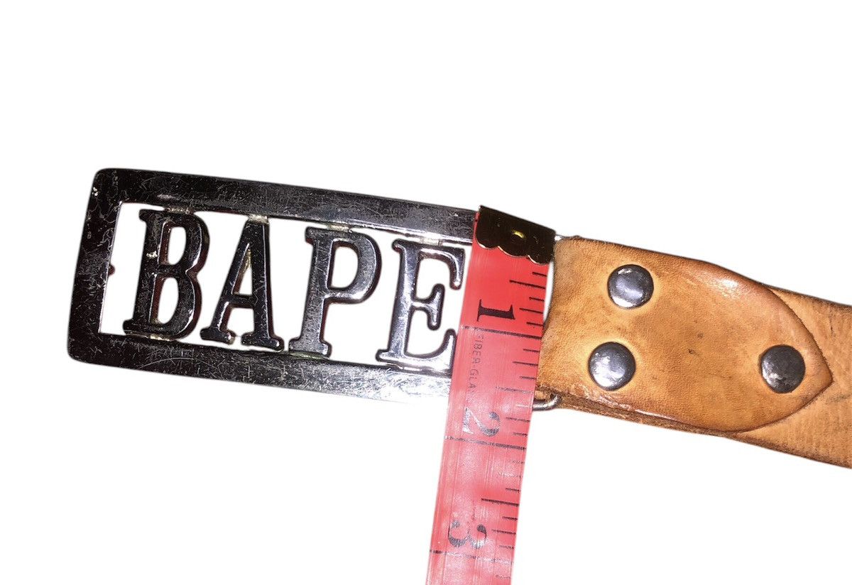 Bape VINTAGE LEATHER BAPE BY A BATHING APE (UNISEX) Size 30 - 6 Thumbnail