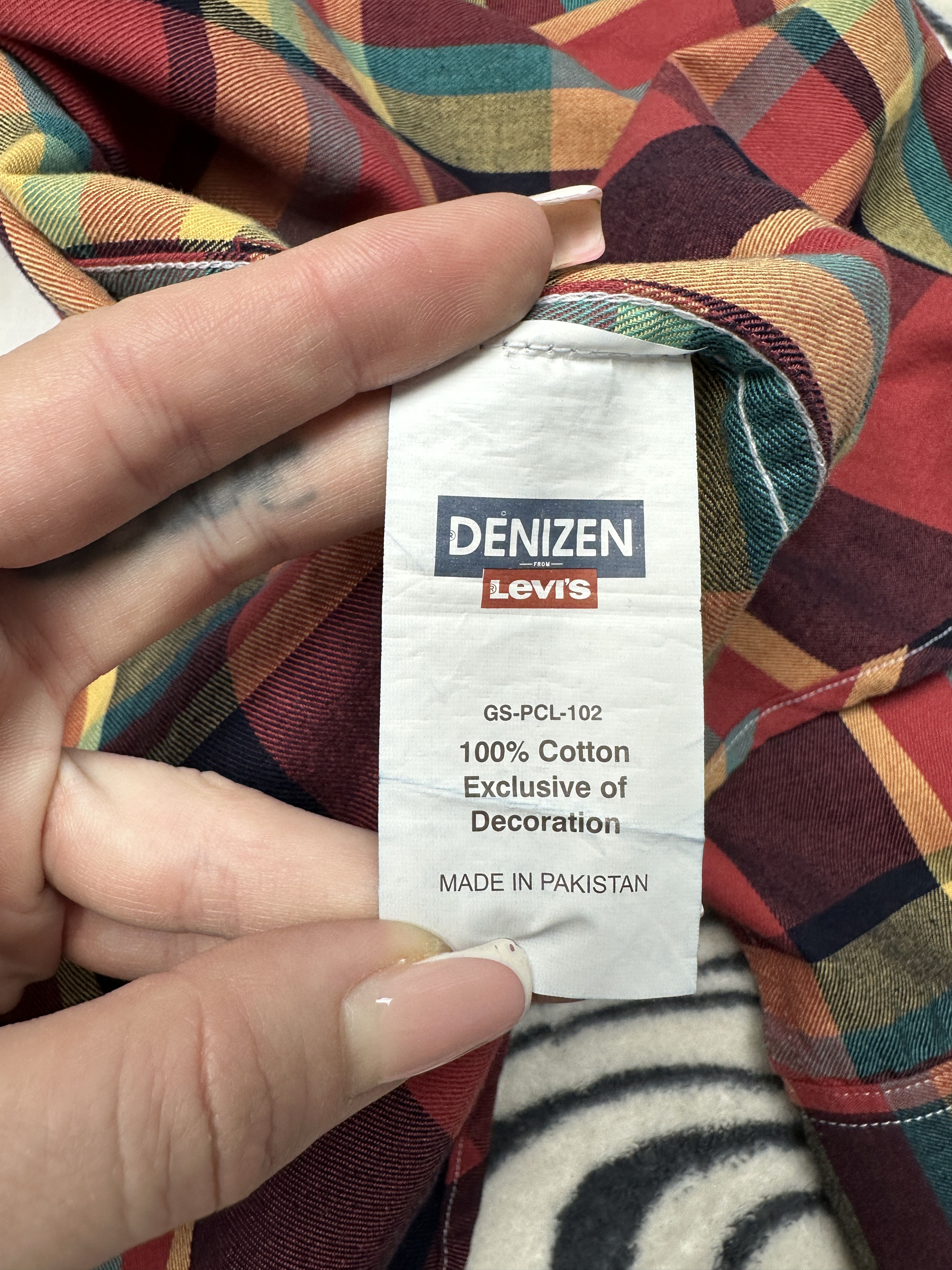 Levi's Levi's Denizen Mens Flannel Plaid Shirt Size US M / EU 48-50 / 2 - 4 Thumbnail