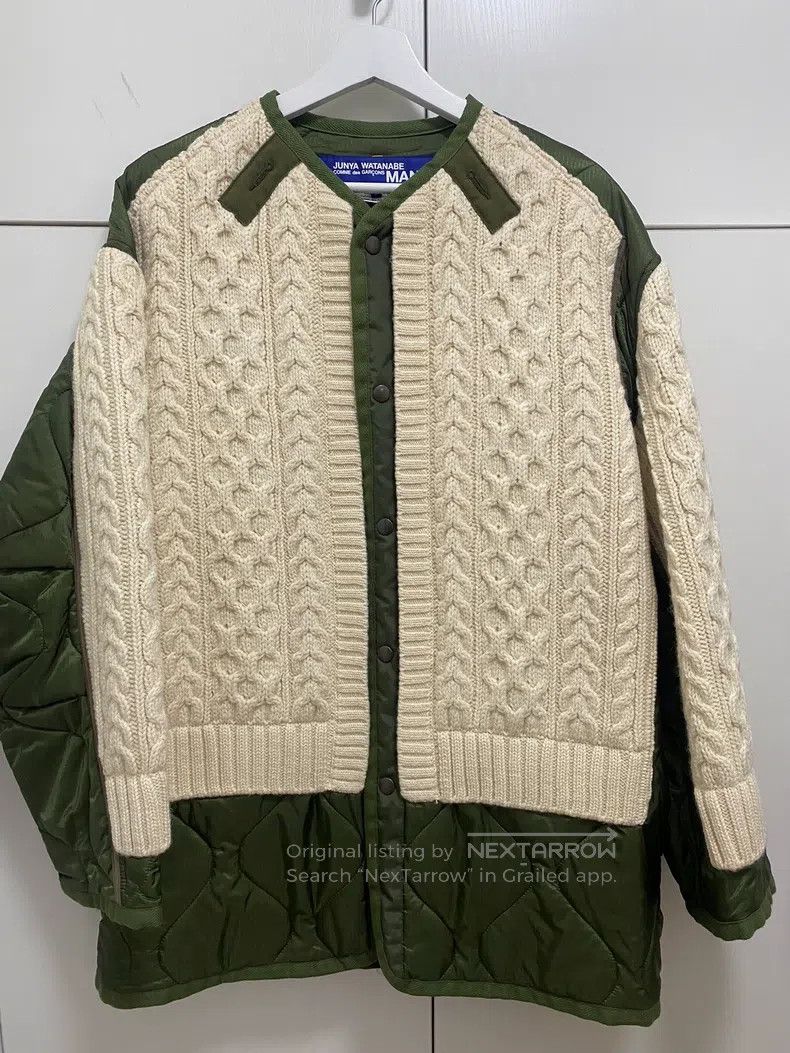 Junya Watanabe Junya Watanabe Fleece Lined Knit Patchwork Coat Size US S / EU 44-46 / 1 - 1 Thumbnail
