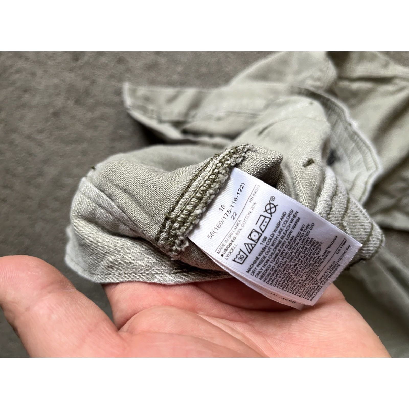 Gap GAP Baggy Jogger Pants Size 18 Organic Cotton Y2K 90s Olive Green Streetwear Women Size 40" / US 18 - 6 Thumbnail