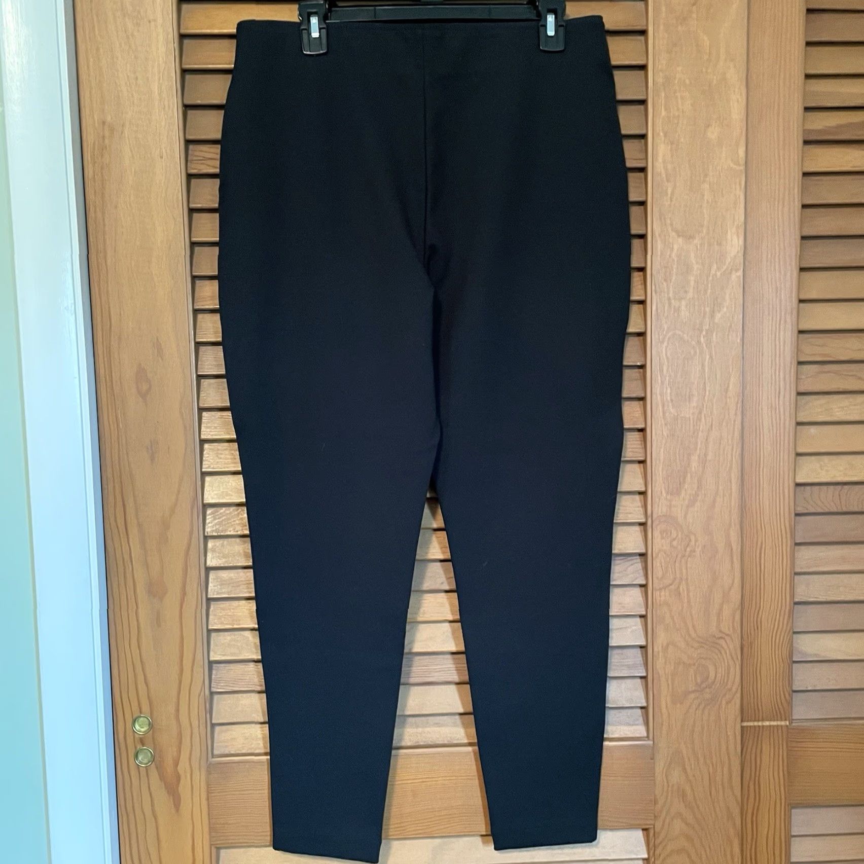 Banana Republic NWT Banana Republic black high rise skinny pants leggings L Regular Women’s Pants Silk? (Note: The output must only be the rearranged title.) Size 36" / US 14 / IT 50 - 3 Thumbnail