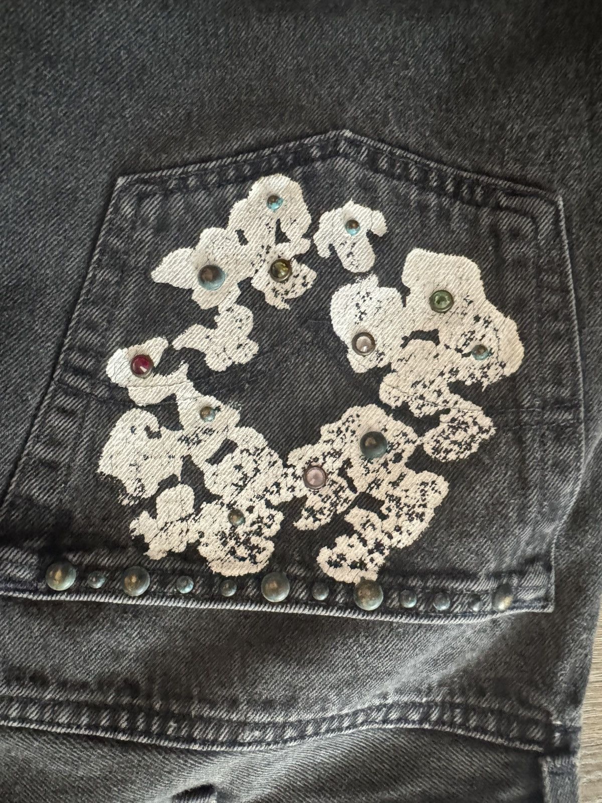 DENIM TEARS Denim Tears x Levi's 501 Cotton Rhinestone Wreath Jeans Size US 38 / EU 54 - 13 Thumbnail