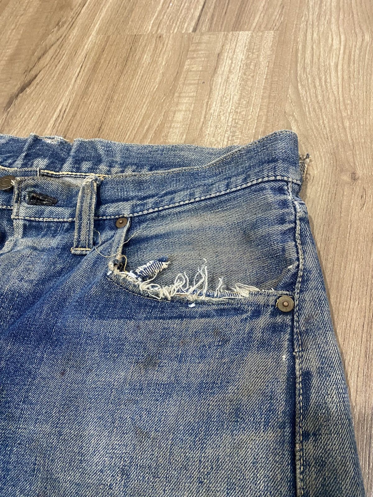 Levi's True Vintage rare Levis 1947 one sided red tab jeans big E Size US 36 / EU 52 - 5 Thumbnail