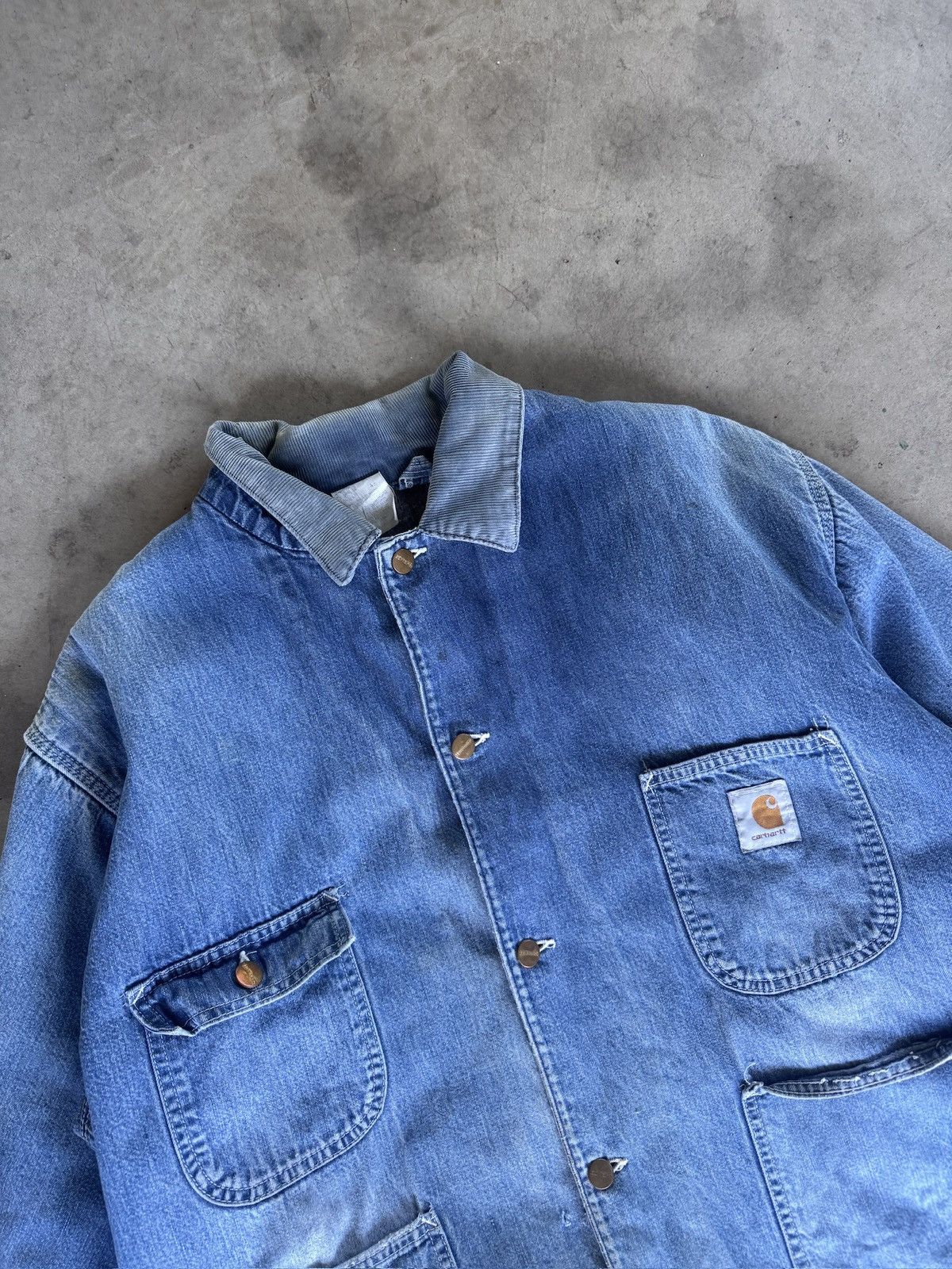 Carhartt Vintage Carhartt Chore Denim Jacket Size US XL / EU 56 / 4 - 3 Thumbnail