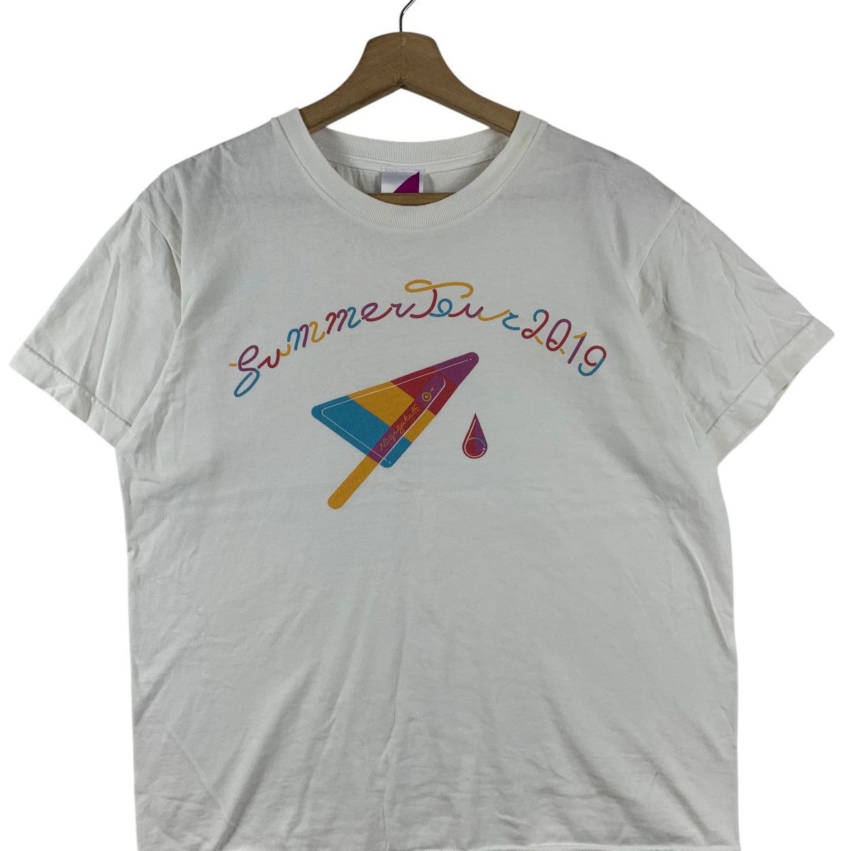 Vintage NOGIZAKA46 JAPAN IDOL Summertime 2019 Tour Tee Shirt Top Size US M / EU 48-50 / 2 - 3 Thumbnail