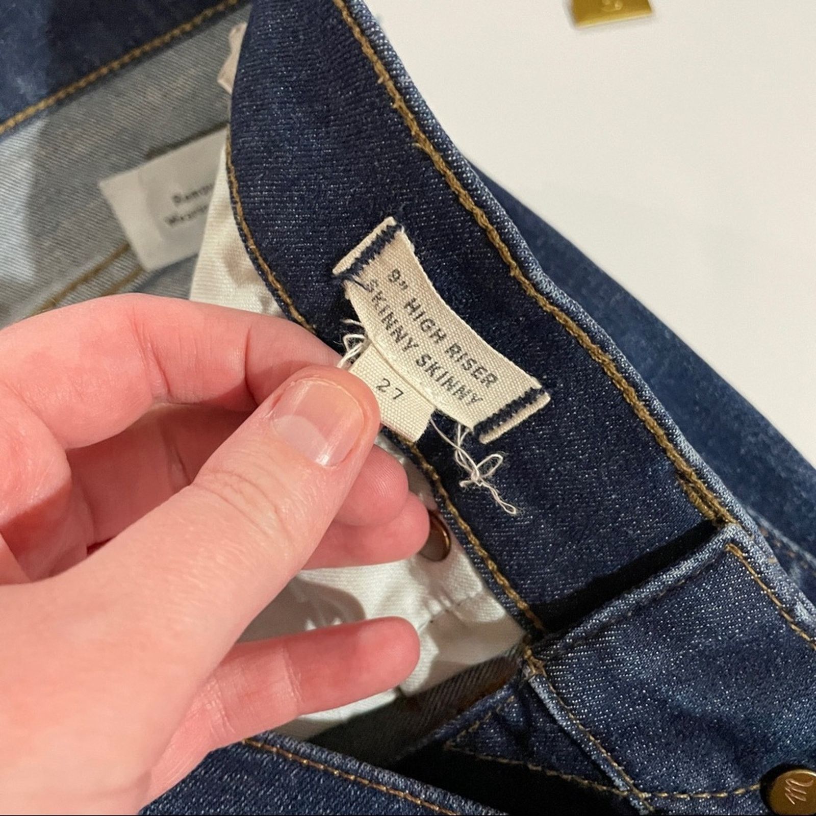 Madewell Madewell 9” High Rise Skinny Jeans in Polly Wash Size 27 Size 27" / US 4 / IT 40 - 7 Thumbnail
