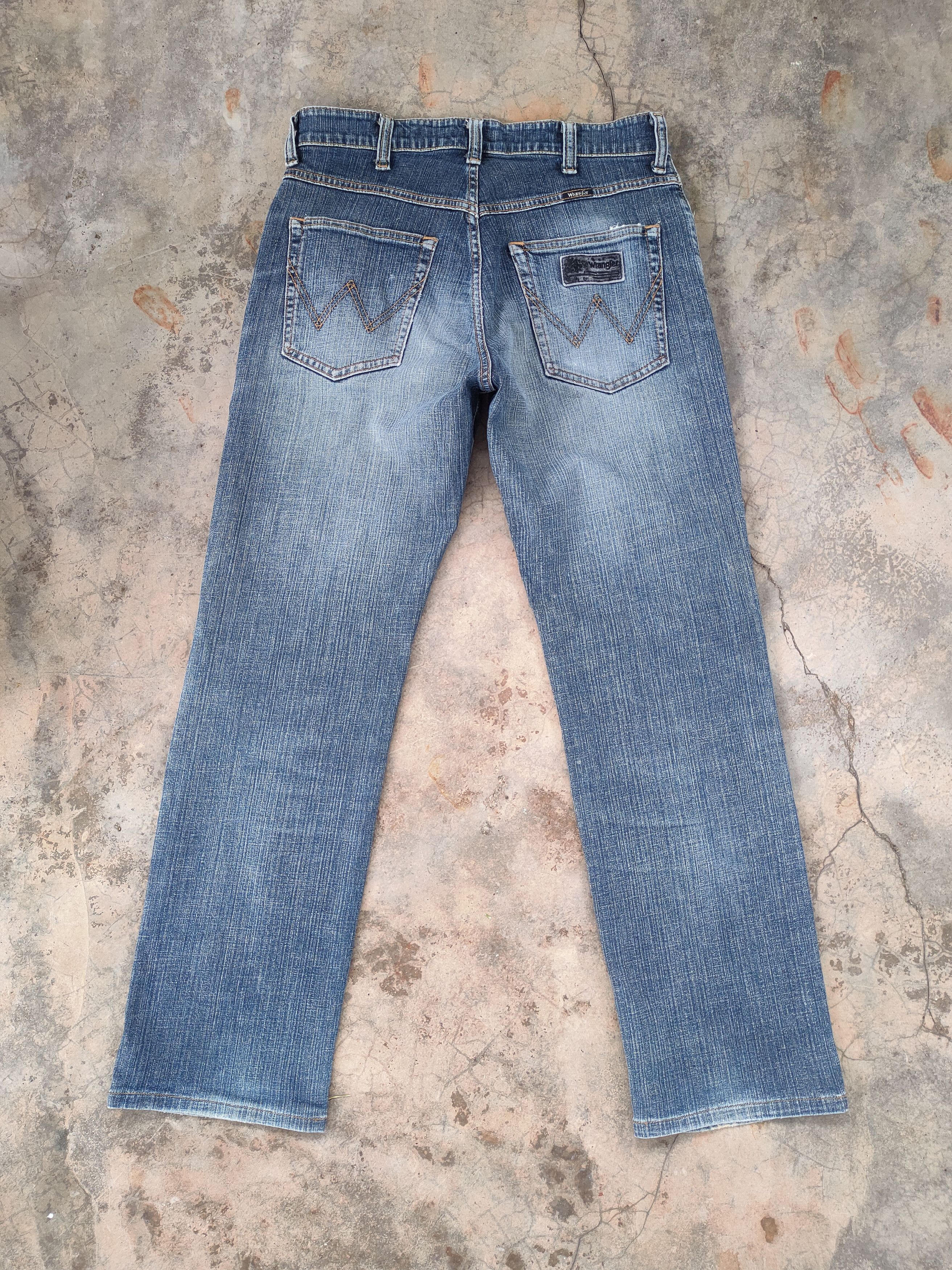 Wrangler W30 VINTAGE WRANGLER FADED DISTRESSED JEAN DENIM PANTS Size US 30 / EU 46 - 8 Thumbnail