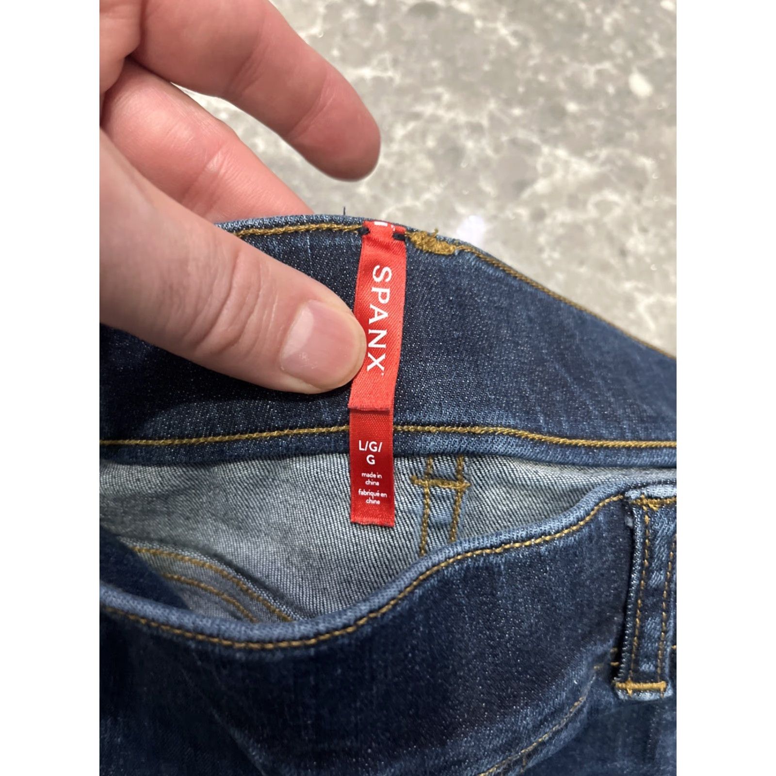 Spanx Spanx Women's Kick Flare Jeans Size L Blue Stretch Pull-On Denim Jeans Regular Women Wide-Leg Stretch Denim Size 36" / US 14 / IT 50 - 3 Thumbnail