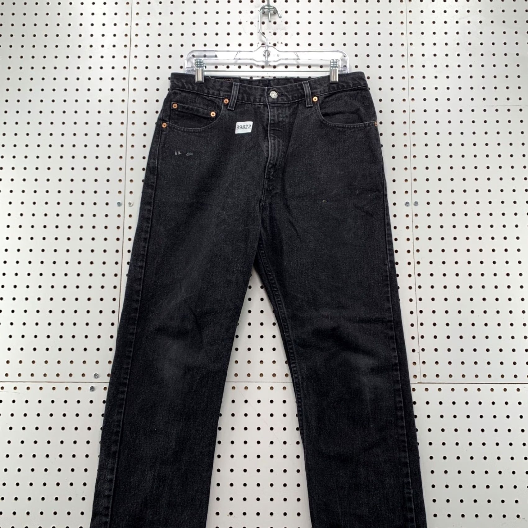Levi's VINTAGE Levi's 505 Black Denim Jeans Mens Size 34x33 Straight Regular Fits Size US 34 / EU 50 - 2 Thumbnail