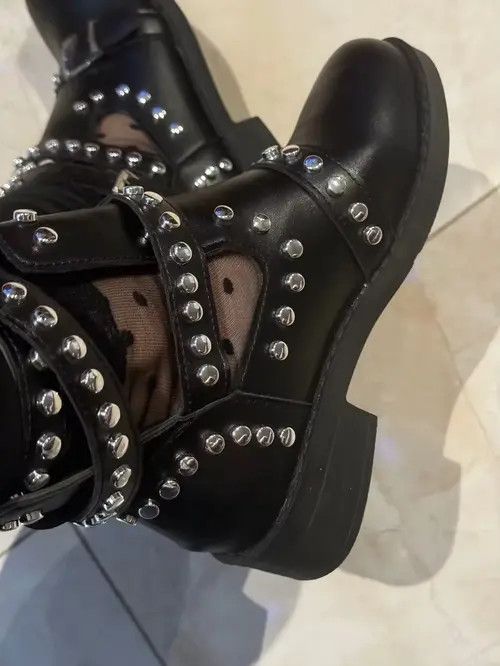 Japanese Brand Kimiko x Kamon Stylish Women Boots Studded Size US 7.5 / EU 40-41 - 8 Thumbnail