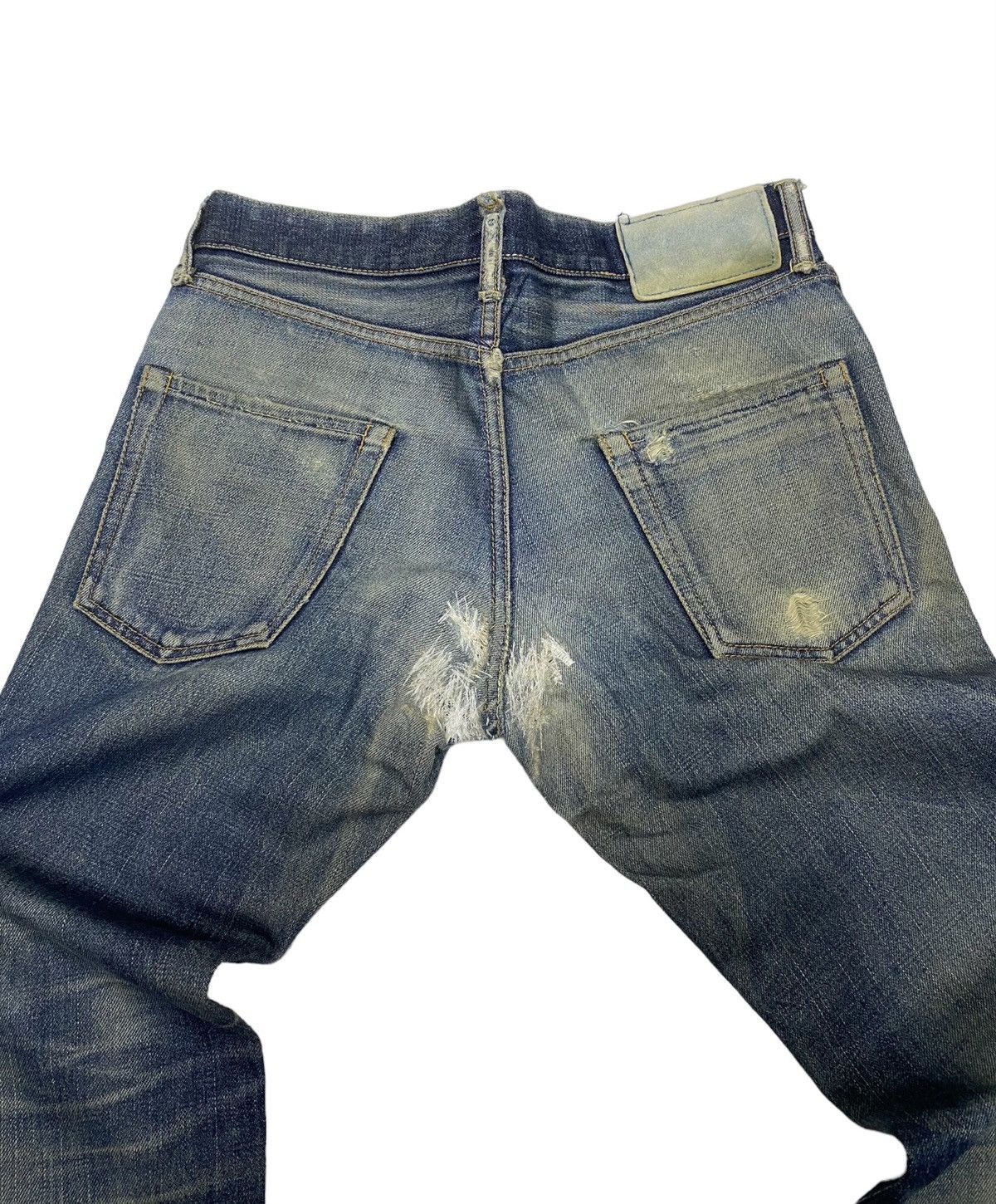 Visvim VISVIM SOCIAL SCULPTURE 04R SS03 DISTRESSED DENIM JEANS Size US 32 / EU 48 - 10 Thumbnail