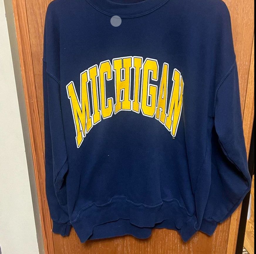 NCAA × Vintage Vintage Michigan Wolverines Sweatshirt sz L Size US XL / EU 56 / 4 - 1 Thumbnail