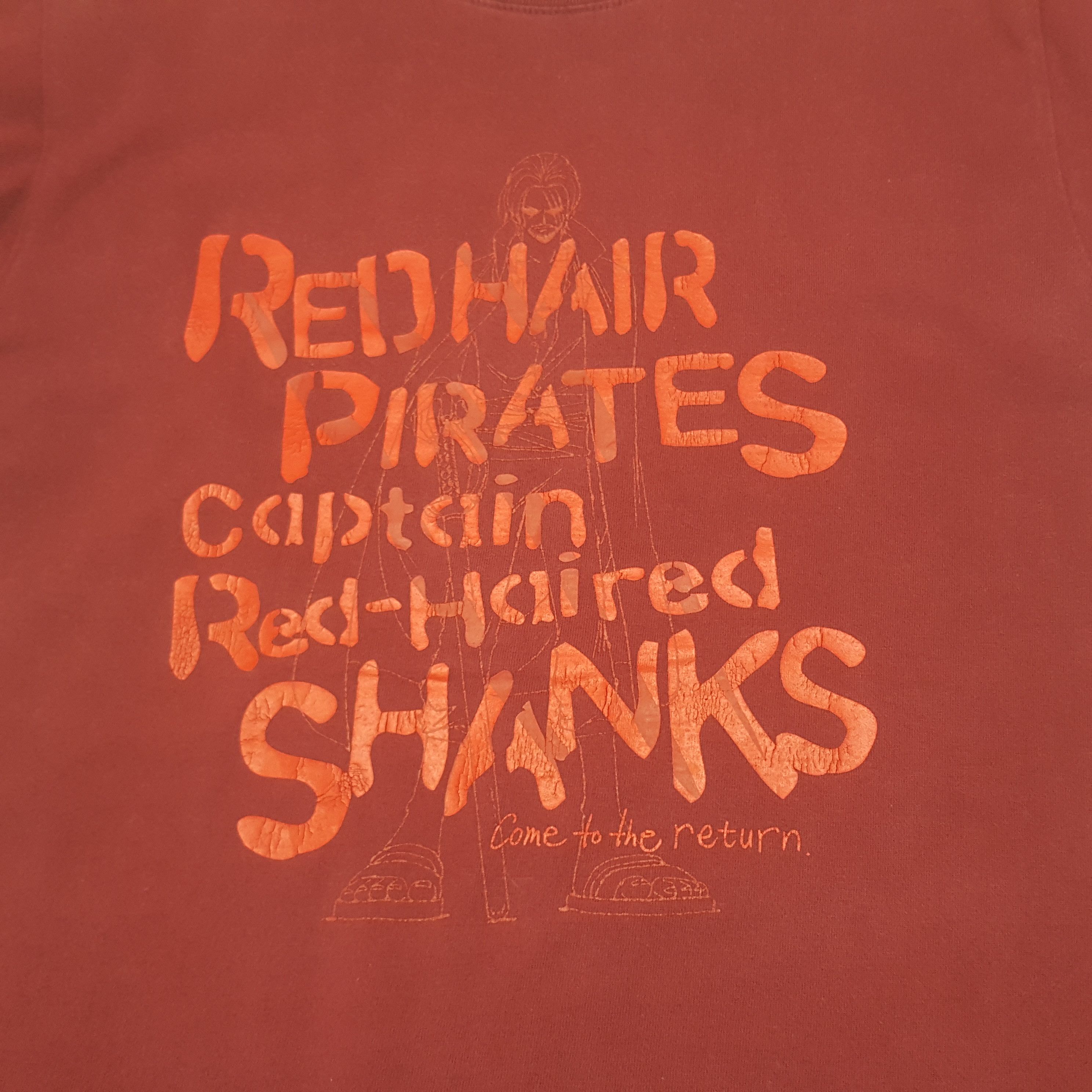 One Piece Vintage One Piece Akagami No Shanks Anime Tshirt RR24 Size US M / EU 48-50 / 2 - 5 Thumbnail