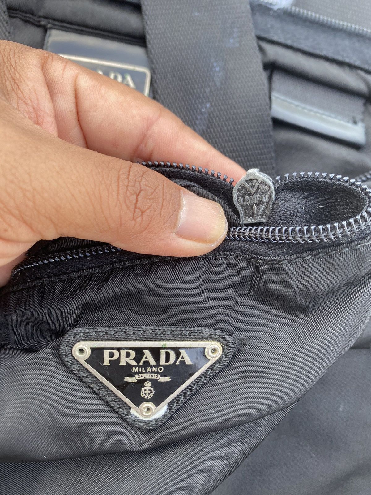 Prada Rare Vintage Prada Nylon Tote Bag Size ONE SIZE - 15 Thumbnail