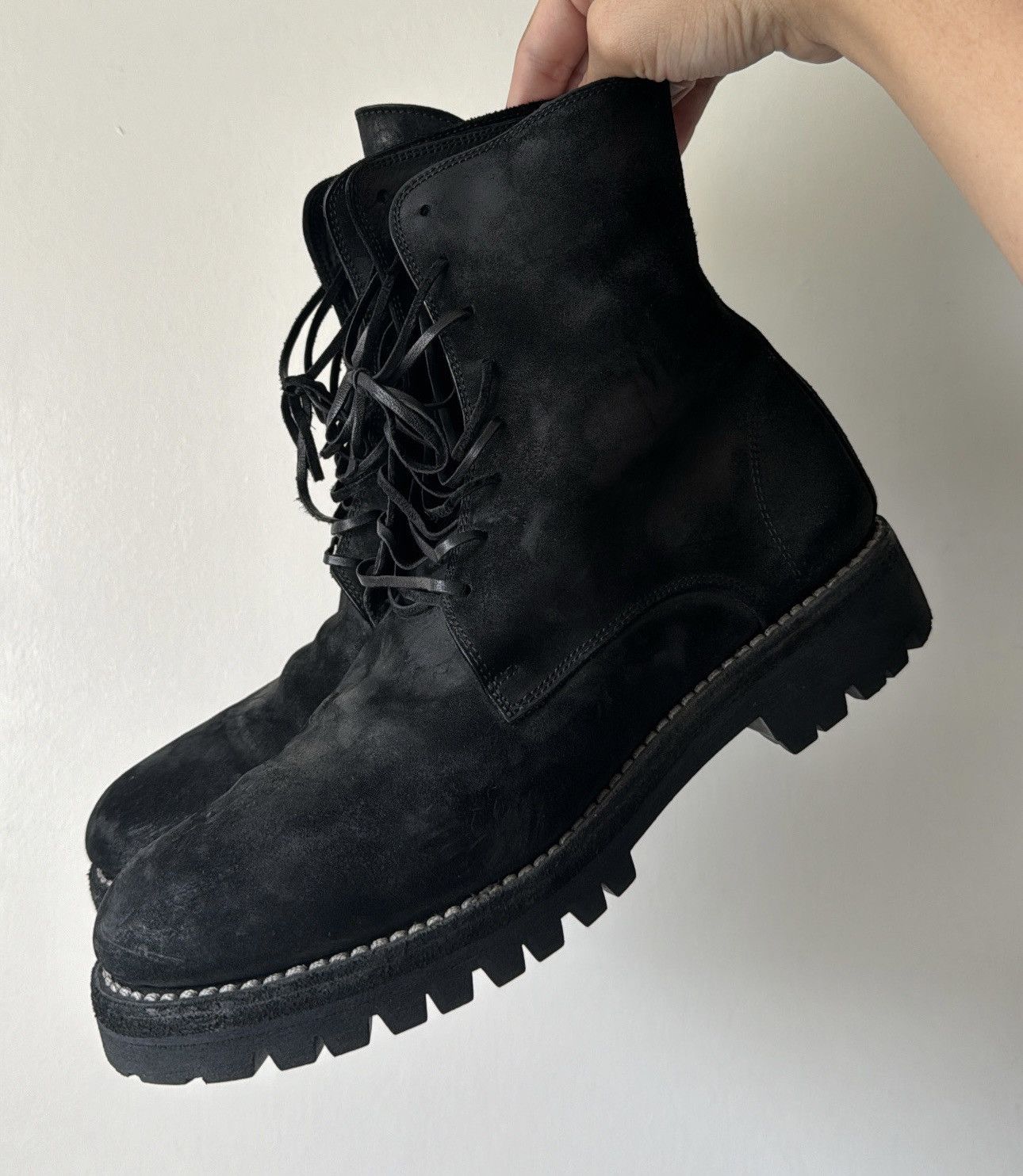 image of Guidi 795V Cordovan Cont Boots in Black, Men's