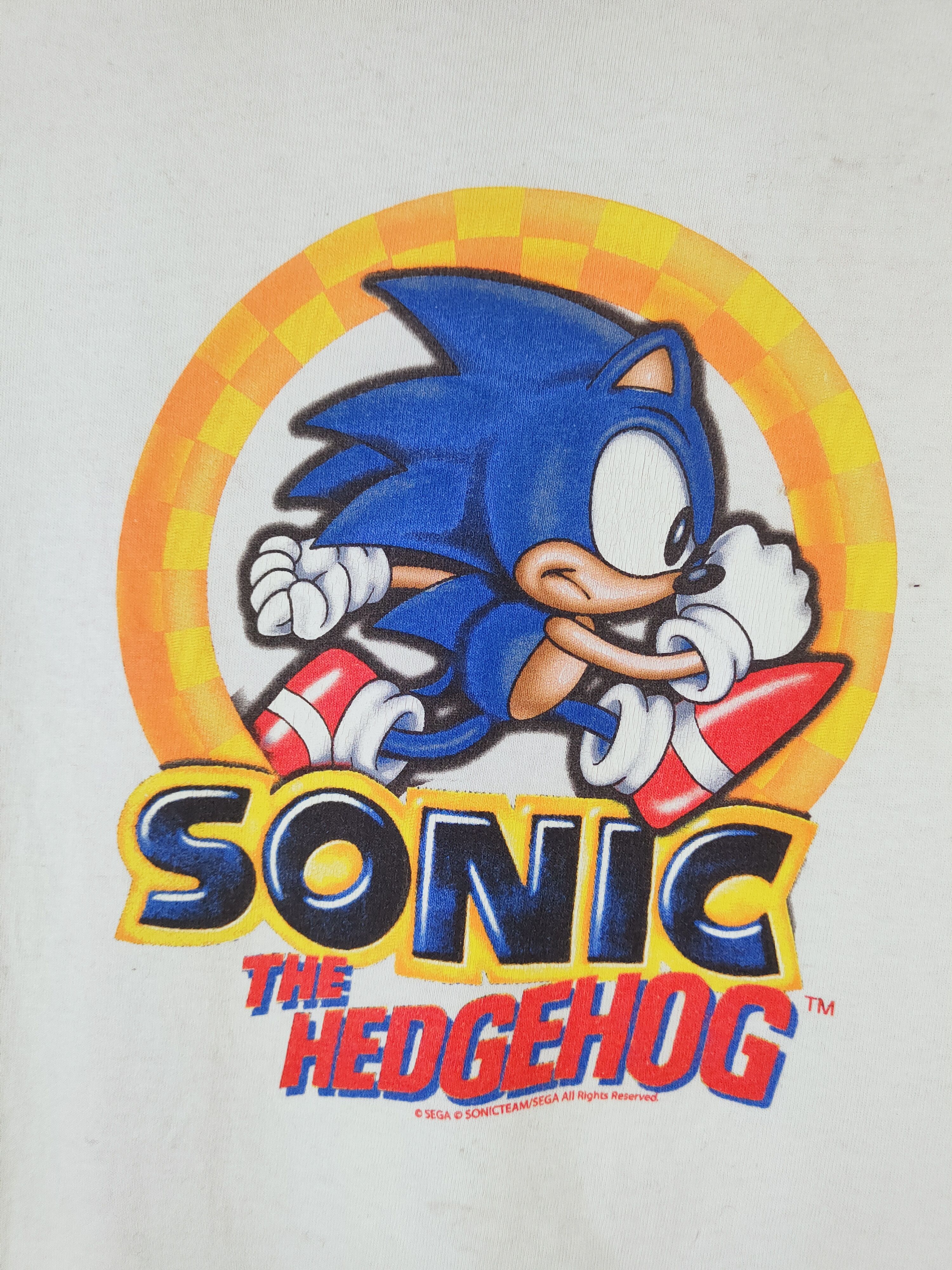 Nintendo D 90' sonic The Hedgehog sega game ringer vintage tee #W463 Size US L / EU 52-54 / 3 - 3 Thumbnail