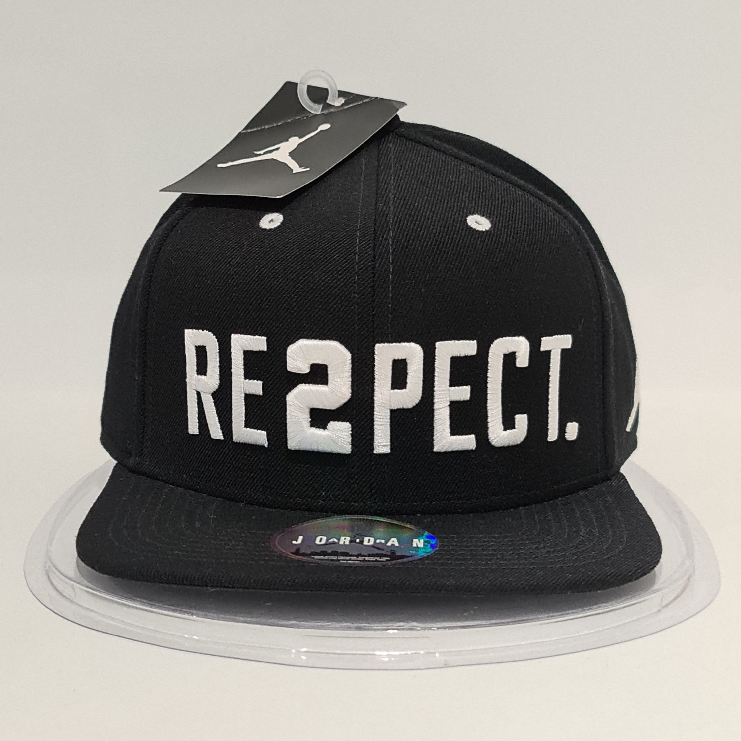 Jordan Brand Jordan Cap Snapback 'RE2PECT' Black/White Size ONE SIZE - 2 Thumbnail