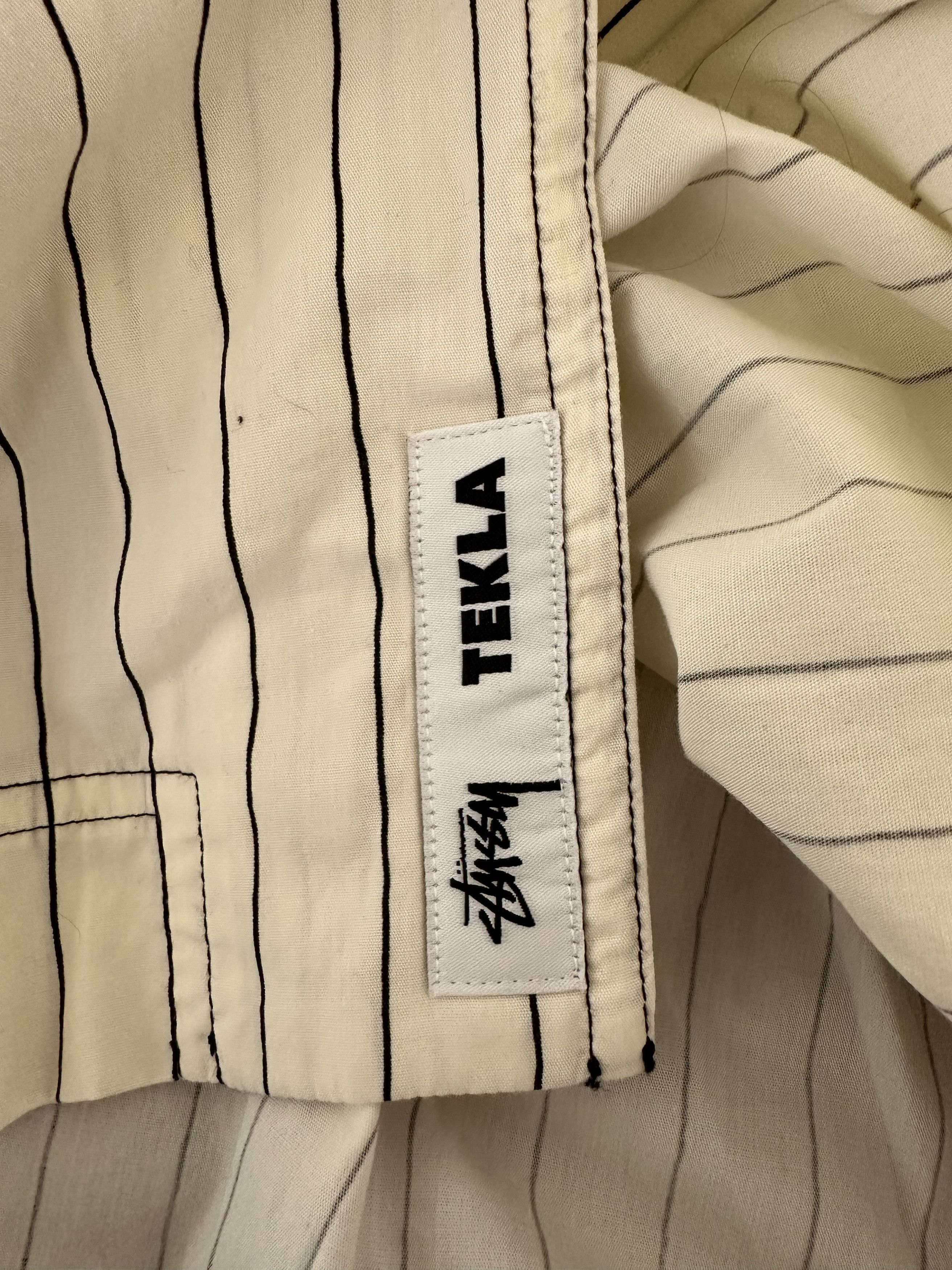 Stussy × Tekla Stussy x Tekla Striped Overshirt Size US L / EU 52-54 / 3 - 5 Thumbnail