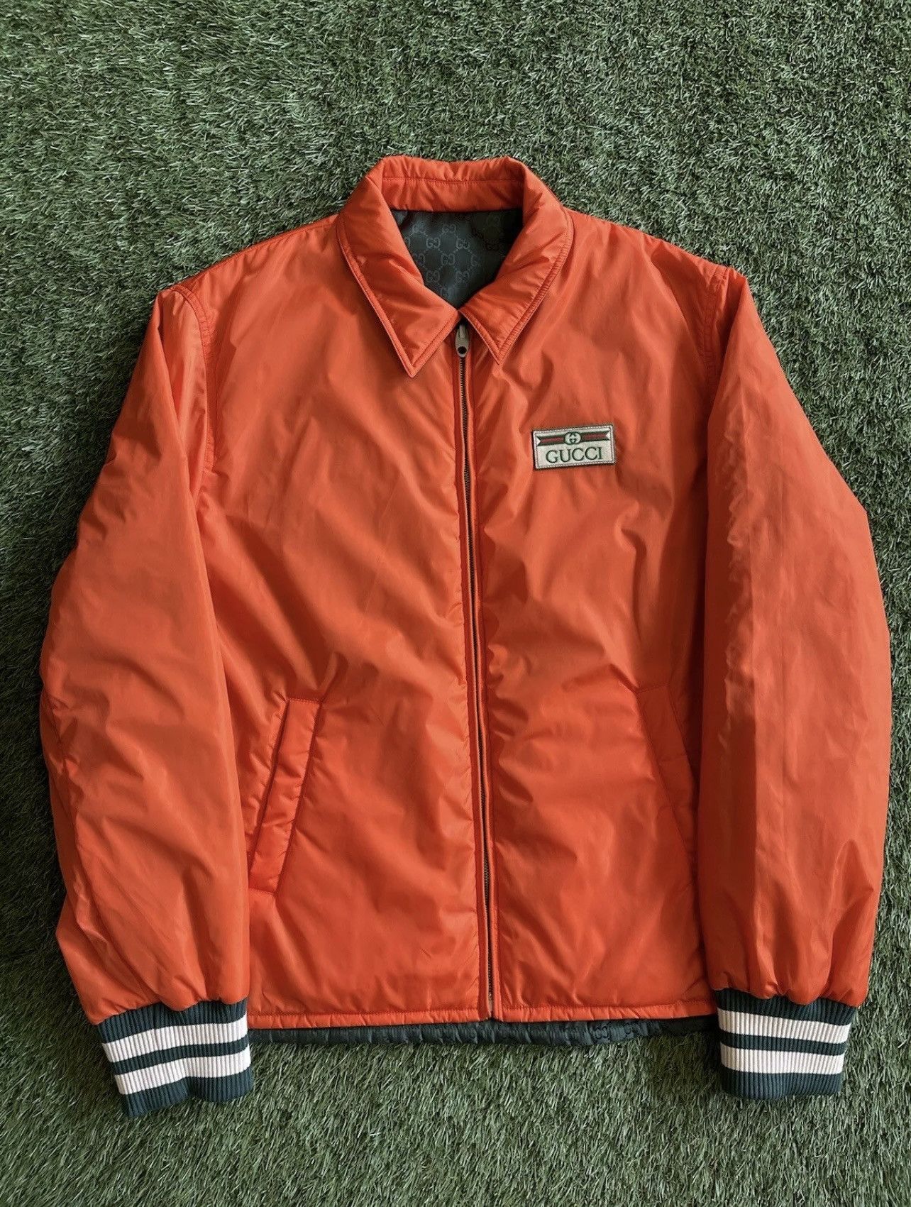 Gucci Size 46 (S) - Gucci Reversible GG Jacquard Bomber Jacket 🔥 Size US S / EU 44-46 / 1 - 8 Thumbnail