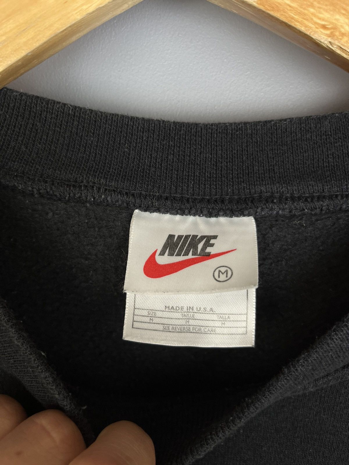 Nike Vintage 90s Nike Mid Logo Center Swoosh Check Sweater Size US M / EU 48-50 / 2 - 5 Thumbnail