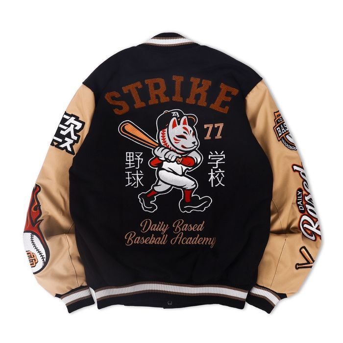 Bowling Stike Pattern Print Men's Bomber Jacket