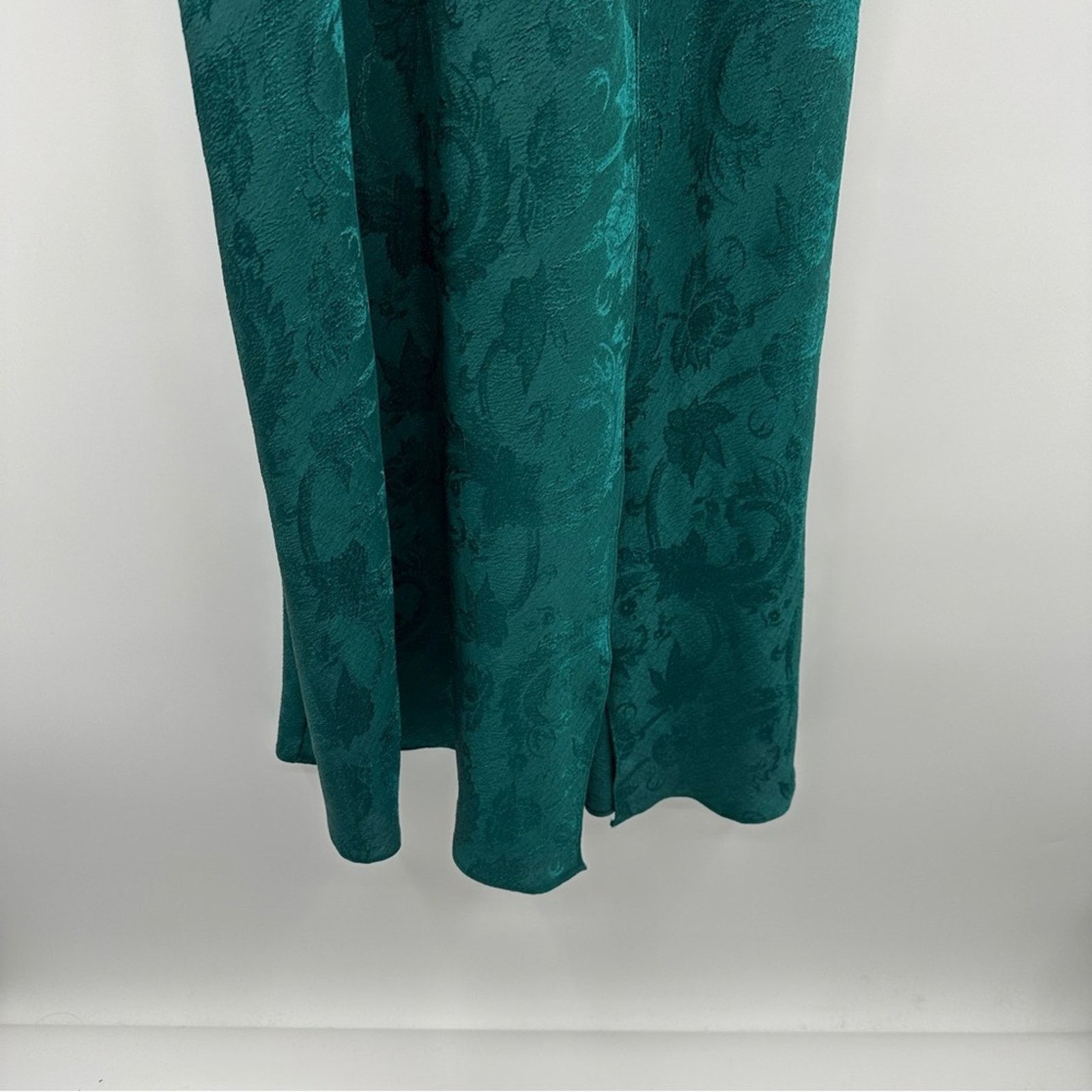 Victoria's Secret Vintage Victoria's Secret Gold Label Green Floral Maxi Dress Size S / US 4 / IT 40 - 3 Thumbnail