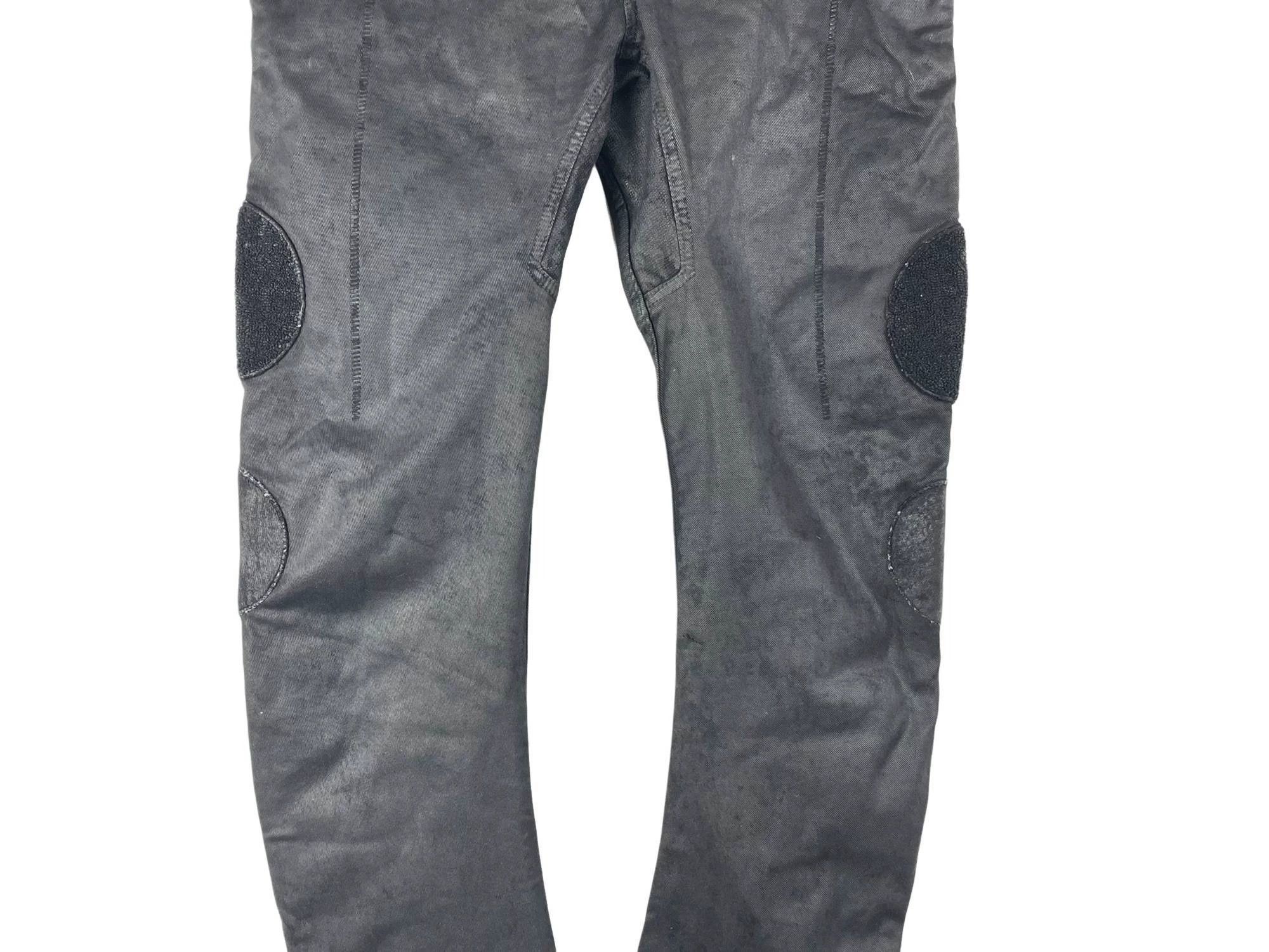 11 By Boris Bidjan Saberi 11 By BBS Waxed Crescent Cut Avant-Garde Pants L 95 New Size US 34 / EU 50 - 4 Thumbnail