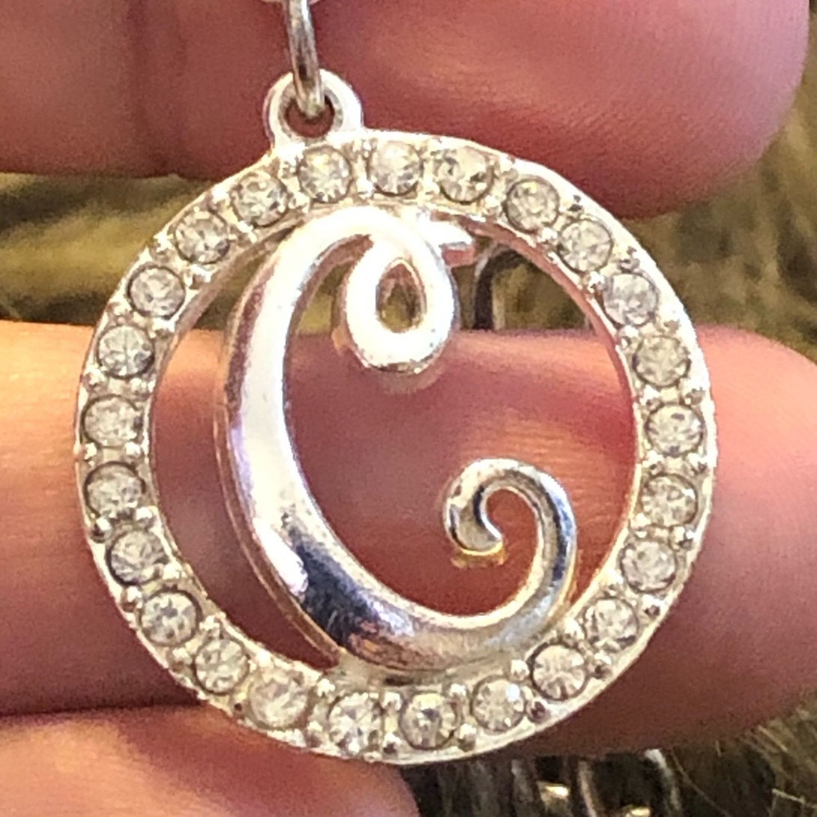 Jewelry Silver monogram “C” rhinestone charm bracelet Size ONE SIZE - 6 Thumbnail