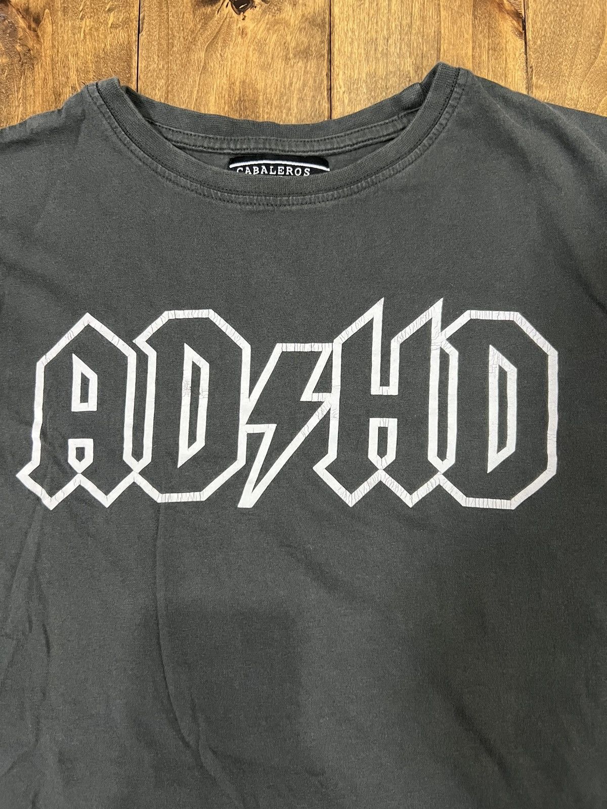 Vintage AC/DC ADHD parody shirt Size US M / EU 48-50 / 2 - 5 Thumbnail