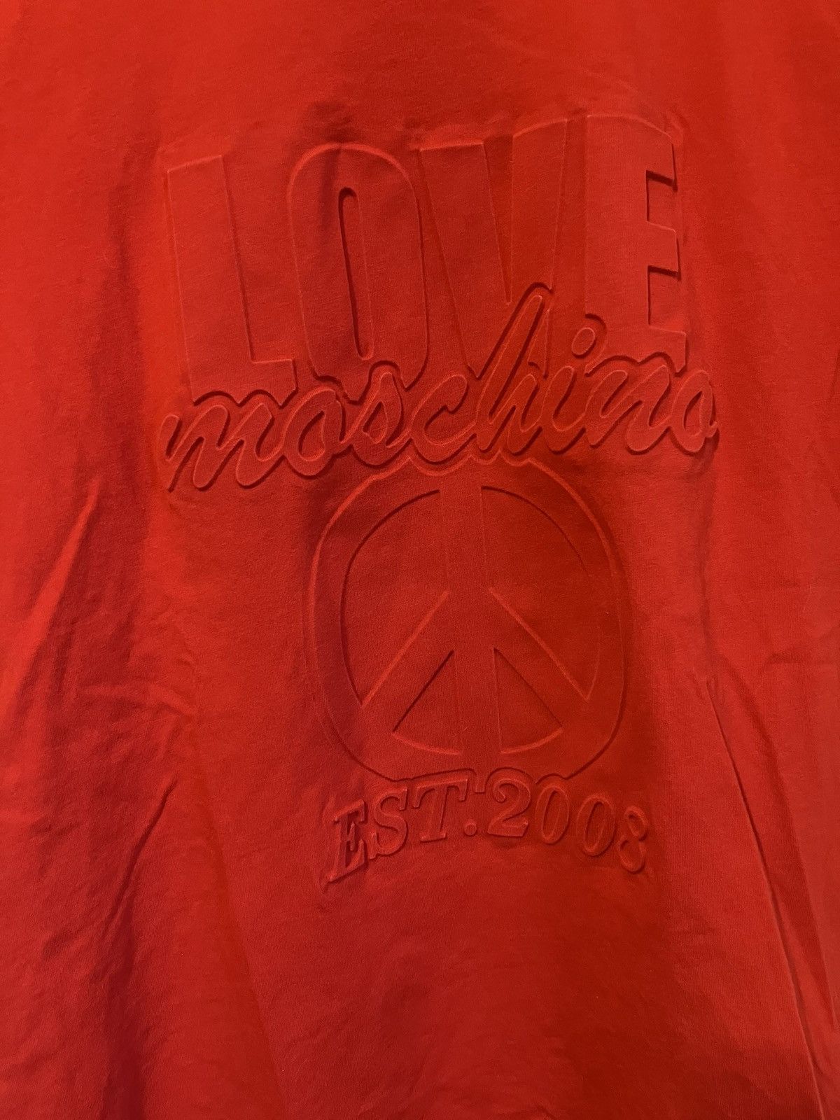 Moschino Embossed Logo tee Size US M / EU 48-50 / 2 - 2 Thumbnail