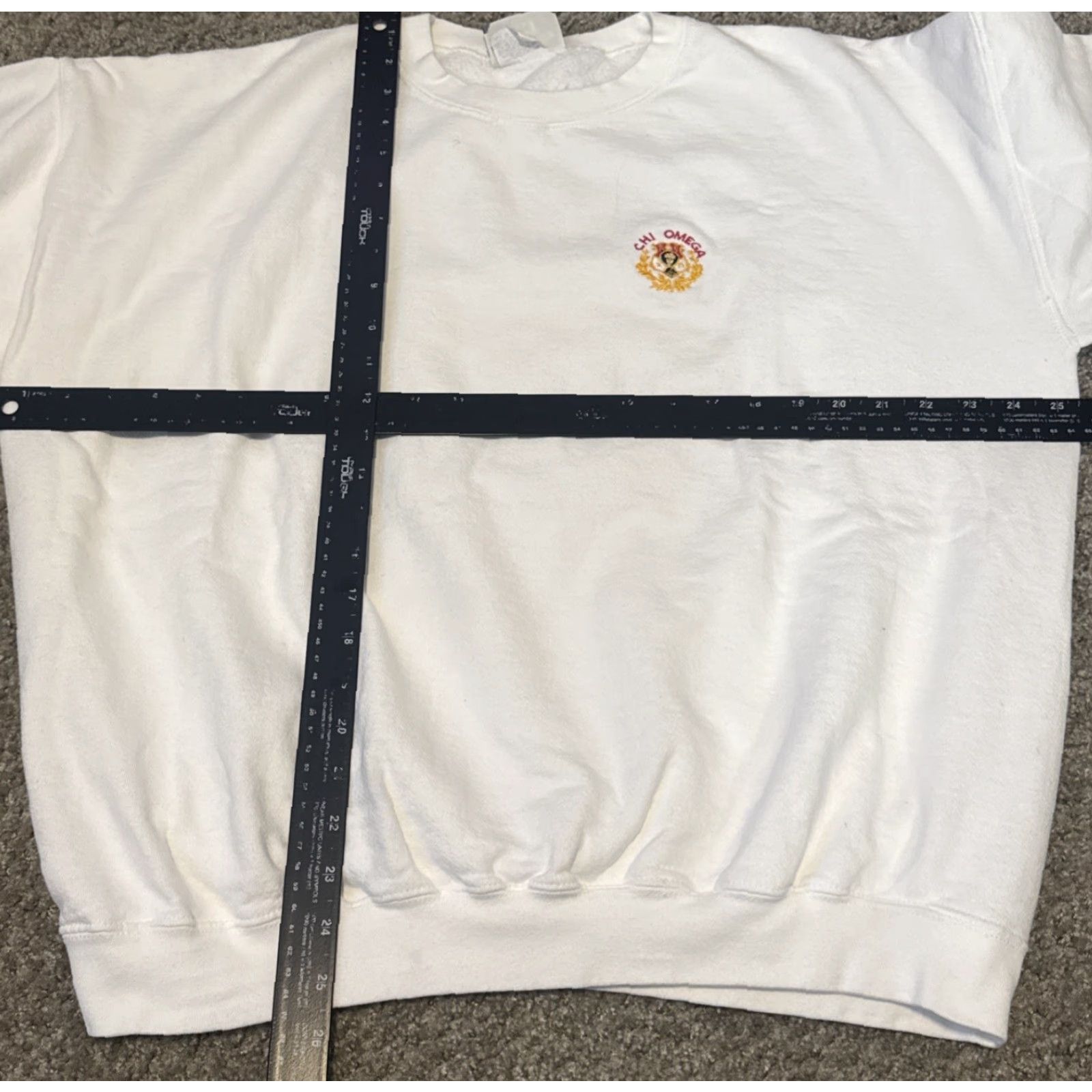 Lee VTG 90s Chi Omega College Sorority Greek Life Lee Heavy Crewneck Sweatshirt XL Size US XL / EU 56 / 4 - 5 Thumbnail