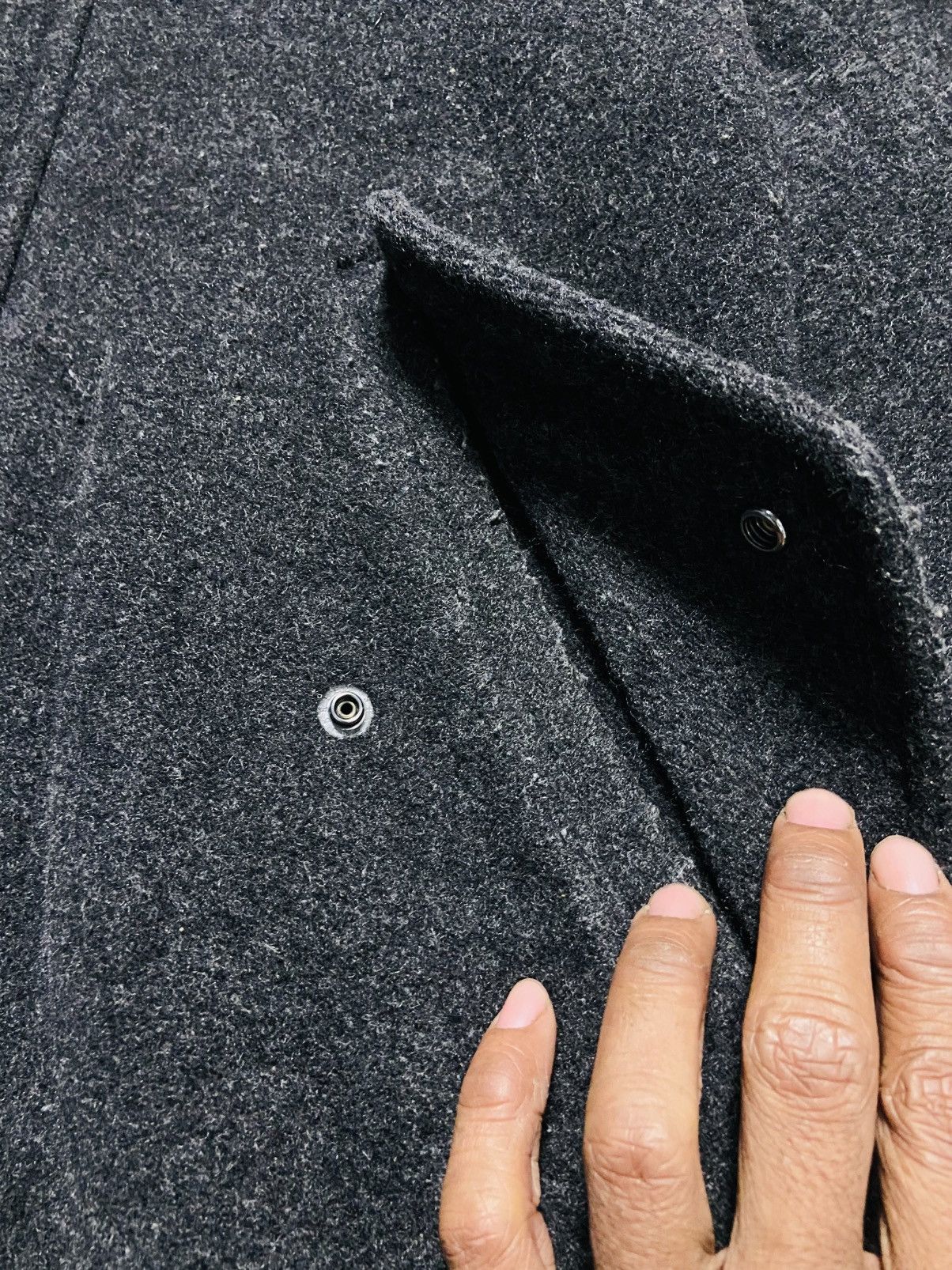 CABANE de ZUCCa Cabane de Zucca Zipper Hoodie Wool Jacket Size US L / EU 52-54 / 3 - 6 Thumbnail