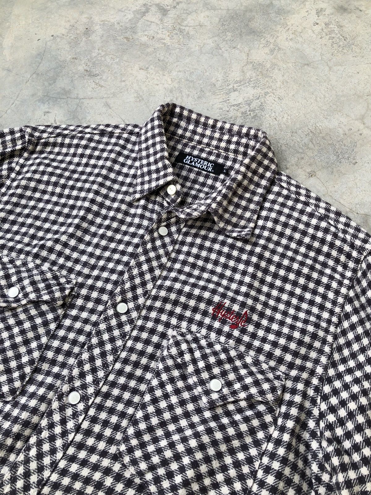 Hysteric Glamour Hysteric Glamour Flannel Black And White Checkered Size US L / EU 52-54 / 3 - 6 Thumbnail
