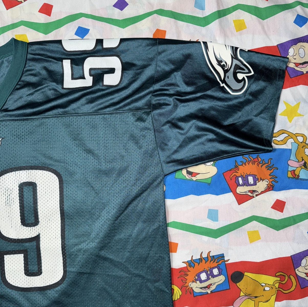 Logo Athletic VINTAGE 90's PHILADELPHIA EAGLES NFL JERSEY MIKE MAMULA Size US XXL / EU 58 / 5 - 4 Thumbnail
